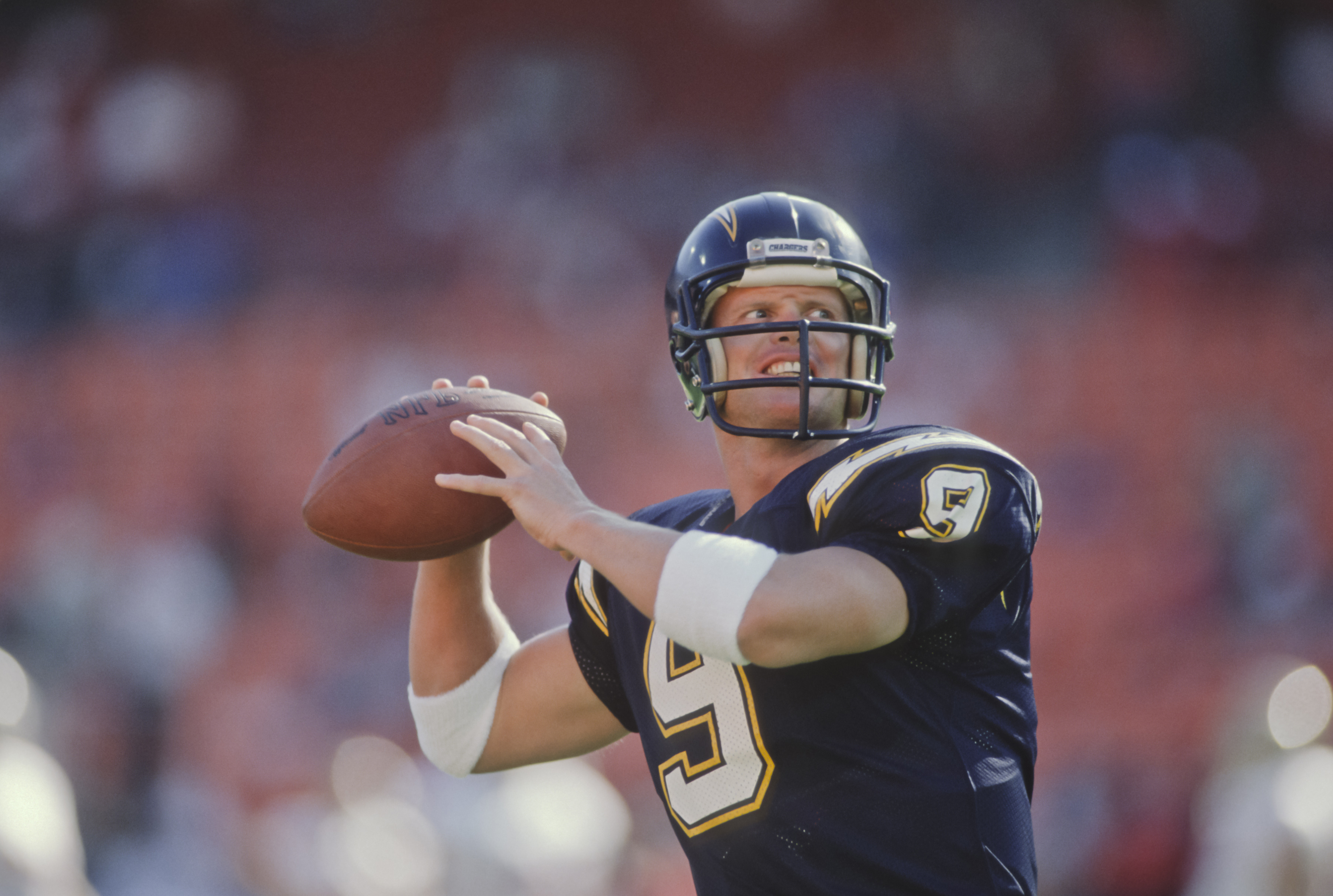 Jim McMahon seen playing for the San Diego Chargers in 1989. (David Madison—Getty Images)