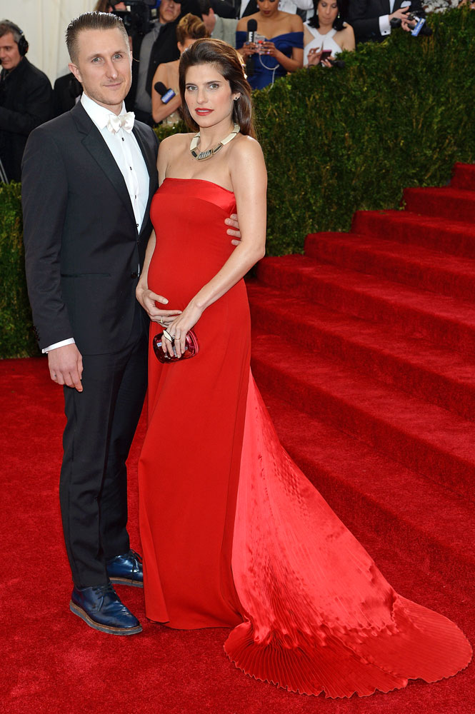 From left: Scott Campbell and Lake Bell attend The Metropolitan Museum of Art's Costume Institute benefit gala celebrating "Charles James: Beyond Fashion" on May 5, 2014, in New York City.