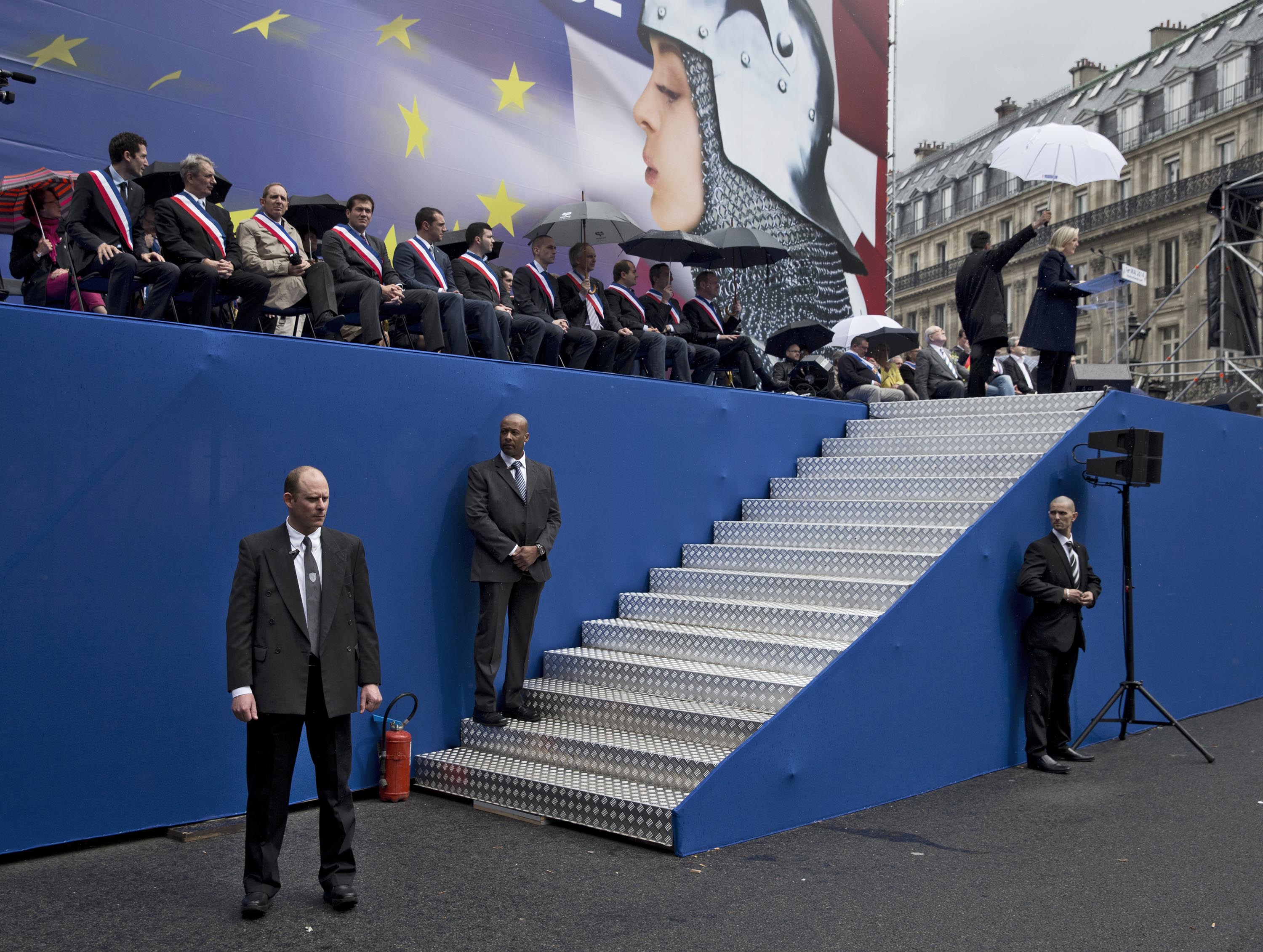 Battle Cry
                      Le Pen addresses supporters ahead of the European elections (Christopher Morris/VII for TIME)