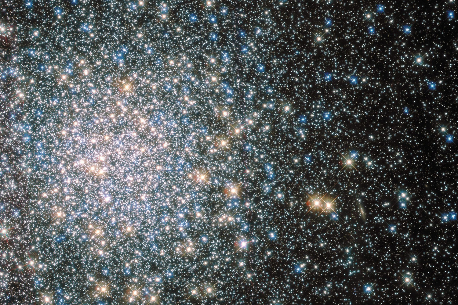This image released on April 26, 2014 shows Messier 5 (M5), a globular cluster which consists of hundreds of thousands of stars bound together by their collective gravity. M5 is one of the oldest globulars, its stars estimated to be nearly 13 billion years old.