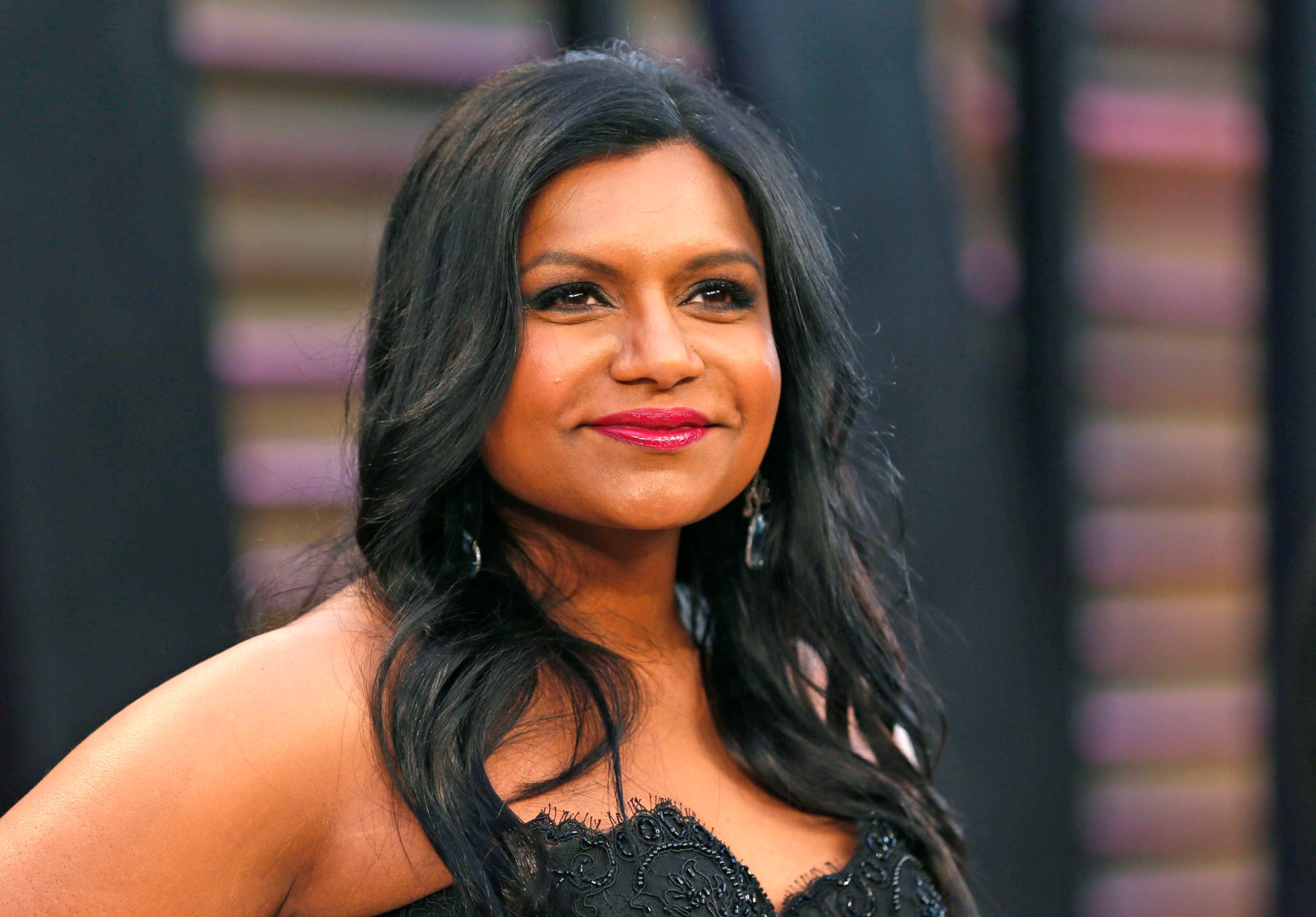 Mindy Kaling arrives at the 2014 Vanity Fair Oscars Party in West Hollywood, Calif., on March 2, 2014.