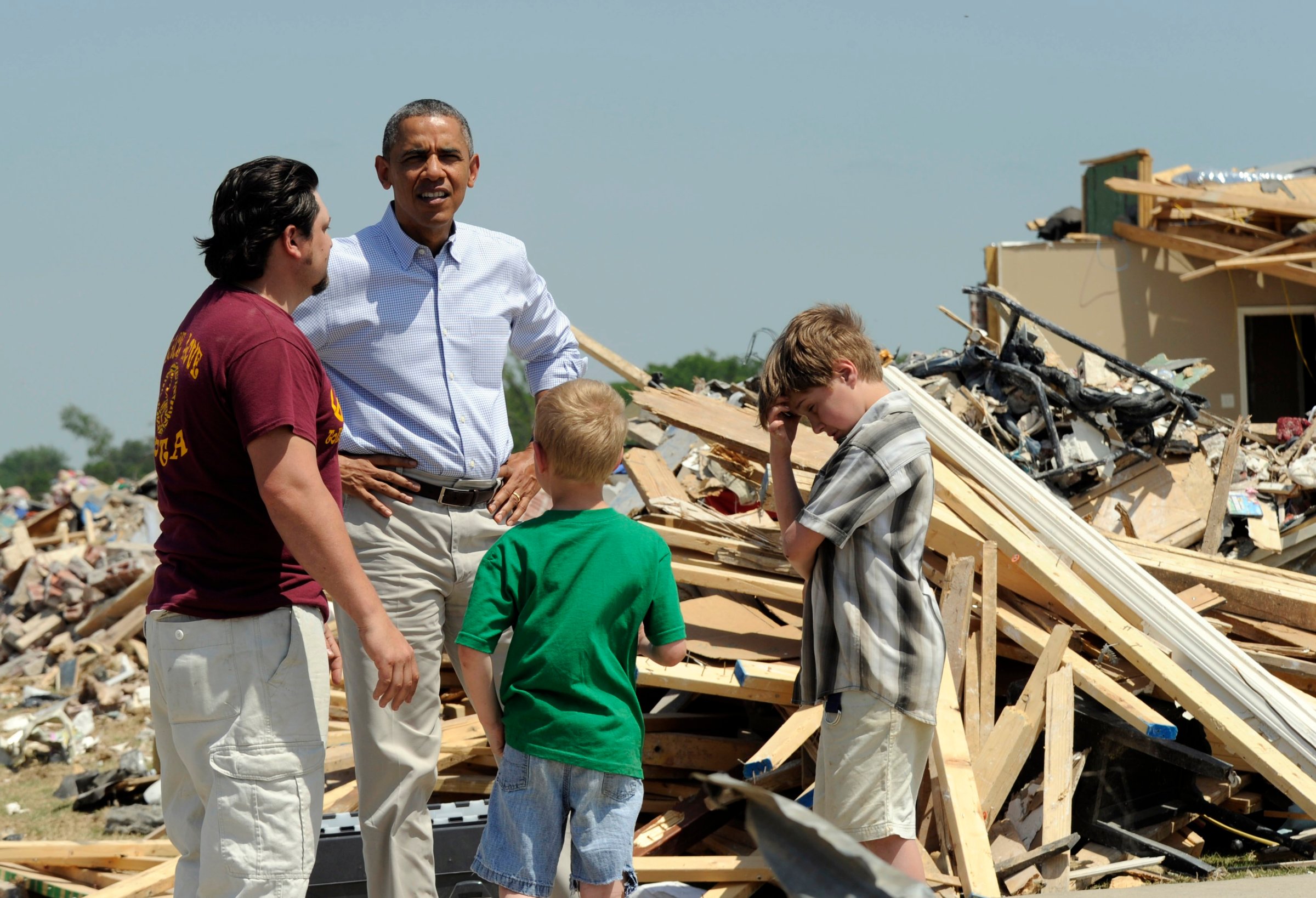 Barack Obama Vilonia, Arkansas Tornado