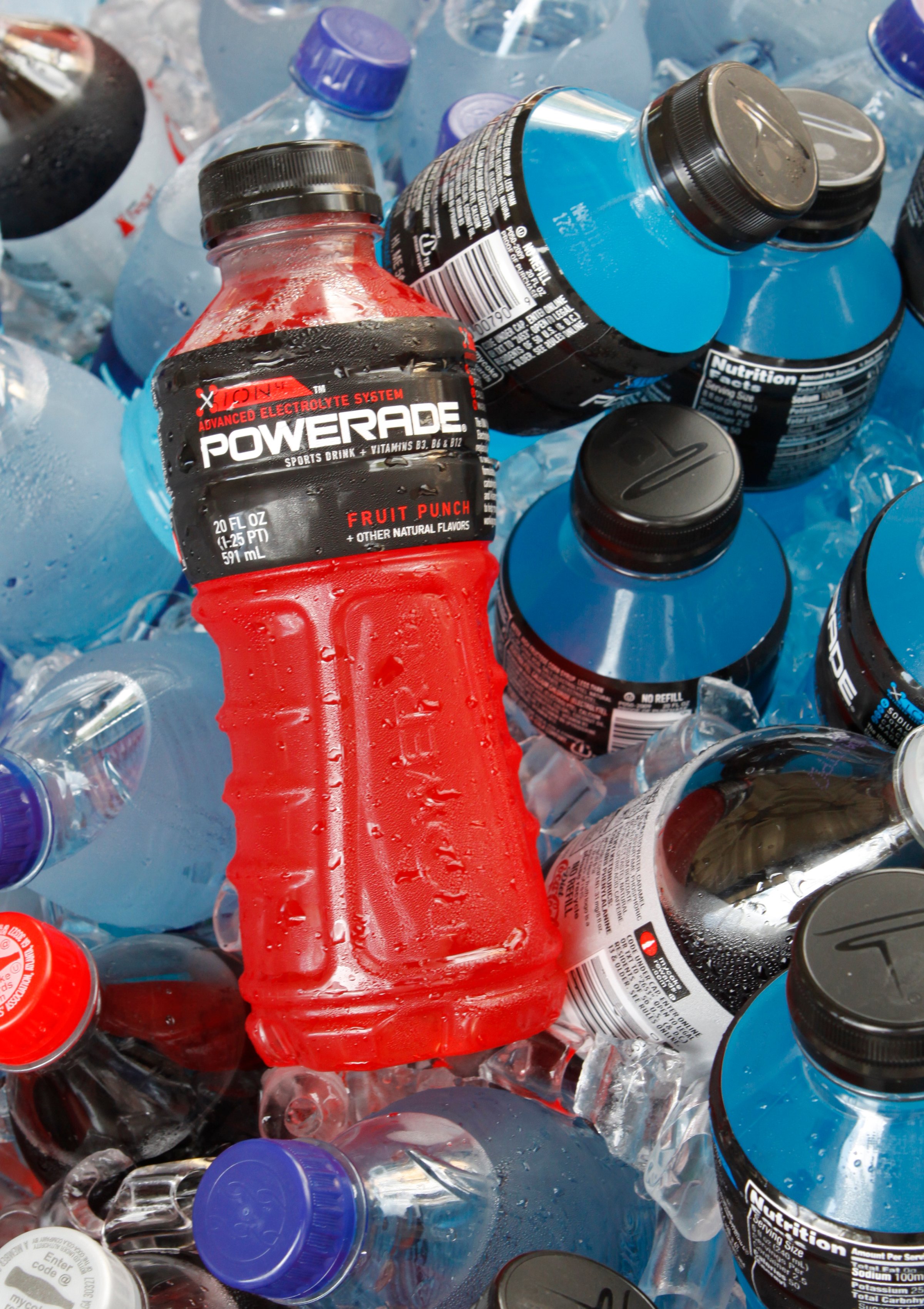 Bottles of Powerade and other Coca-Cola products in Orlando on Aug. 5, 2010.