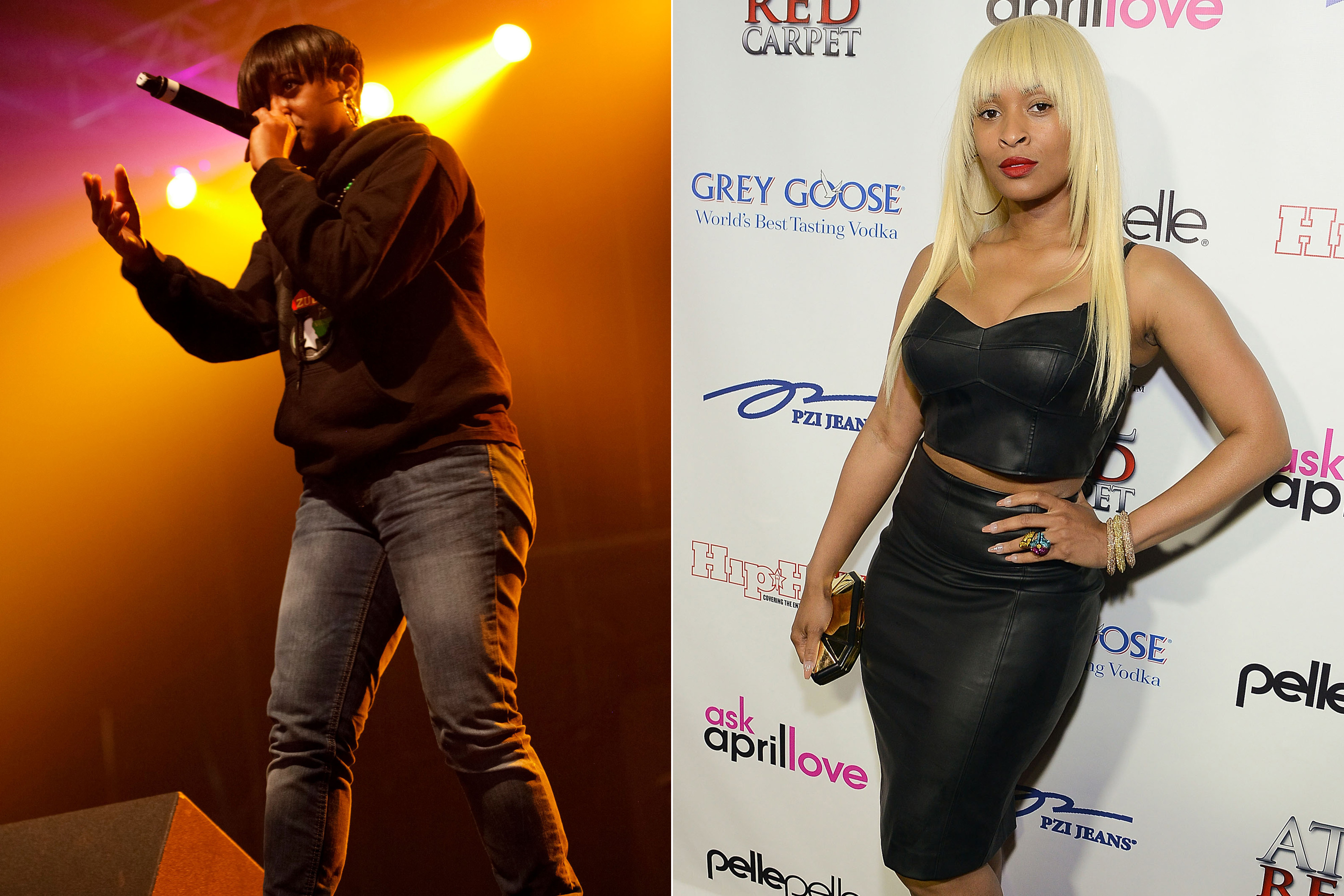 Rapsody, left, and Tiffany Foxx (Imeh Akpanudosen—Getty Images; Paras Griffin—Getty Images)