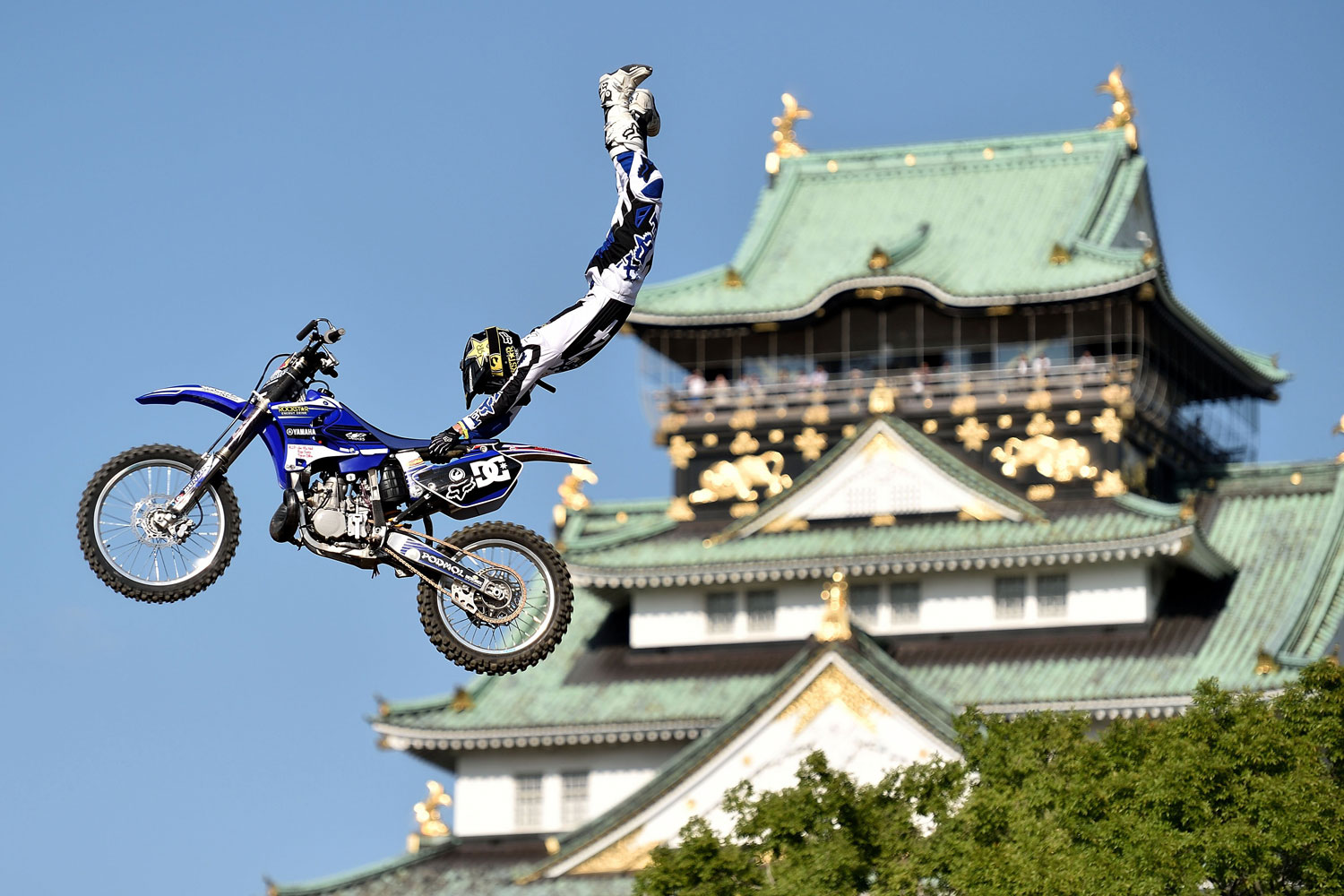 Red Bull XaA Red Bull X-Fighter rider during training for the Red Bull X-Fighters World Tour on May 23, 2014 in Osaka, Japan.-Fighters World Tour
