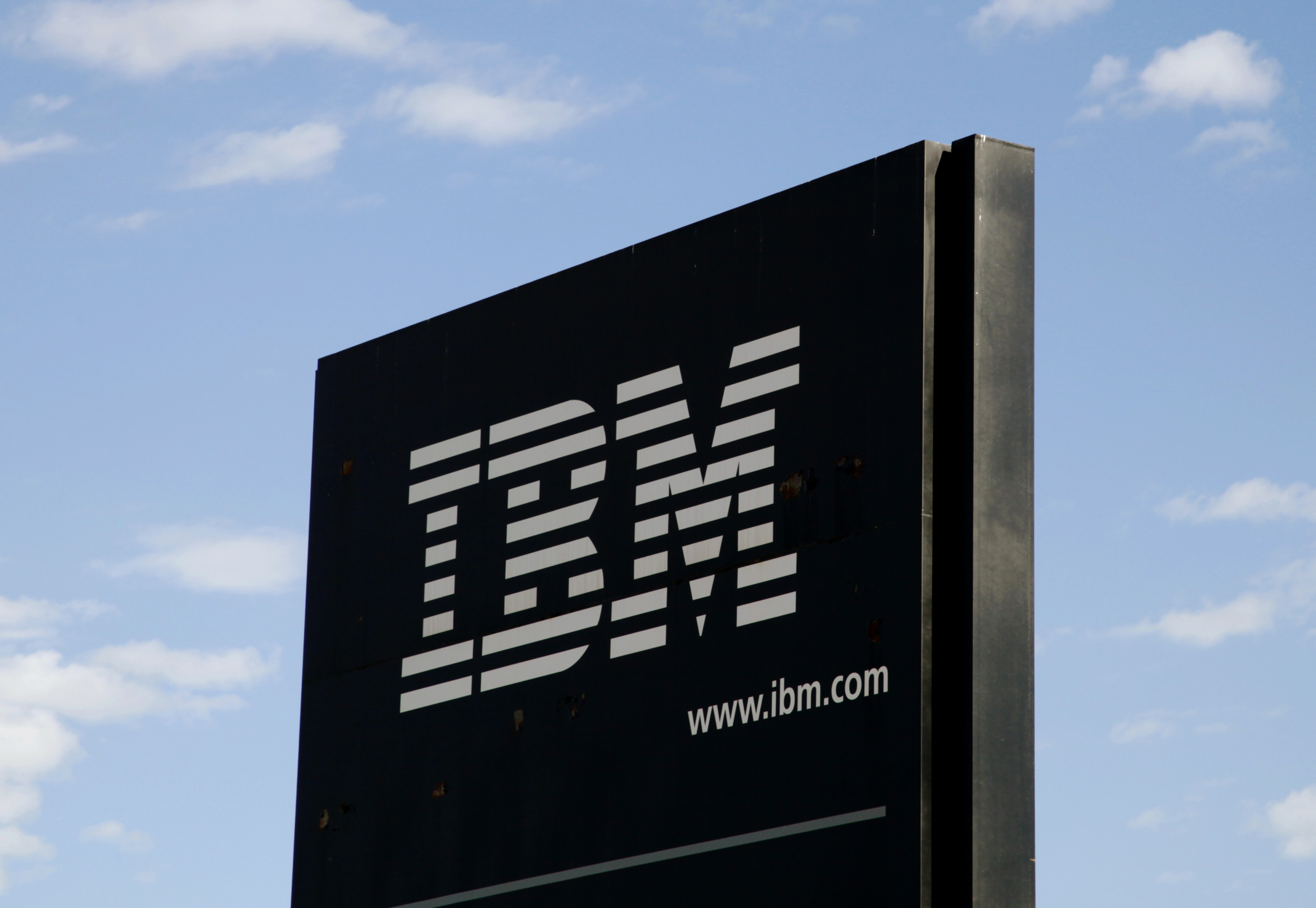 The sign at the IBM facility near Boulder, Colo. (Rick Wilking—Reuters)
