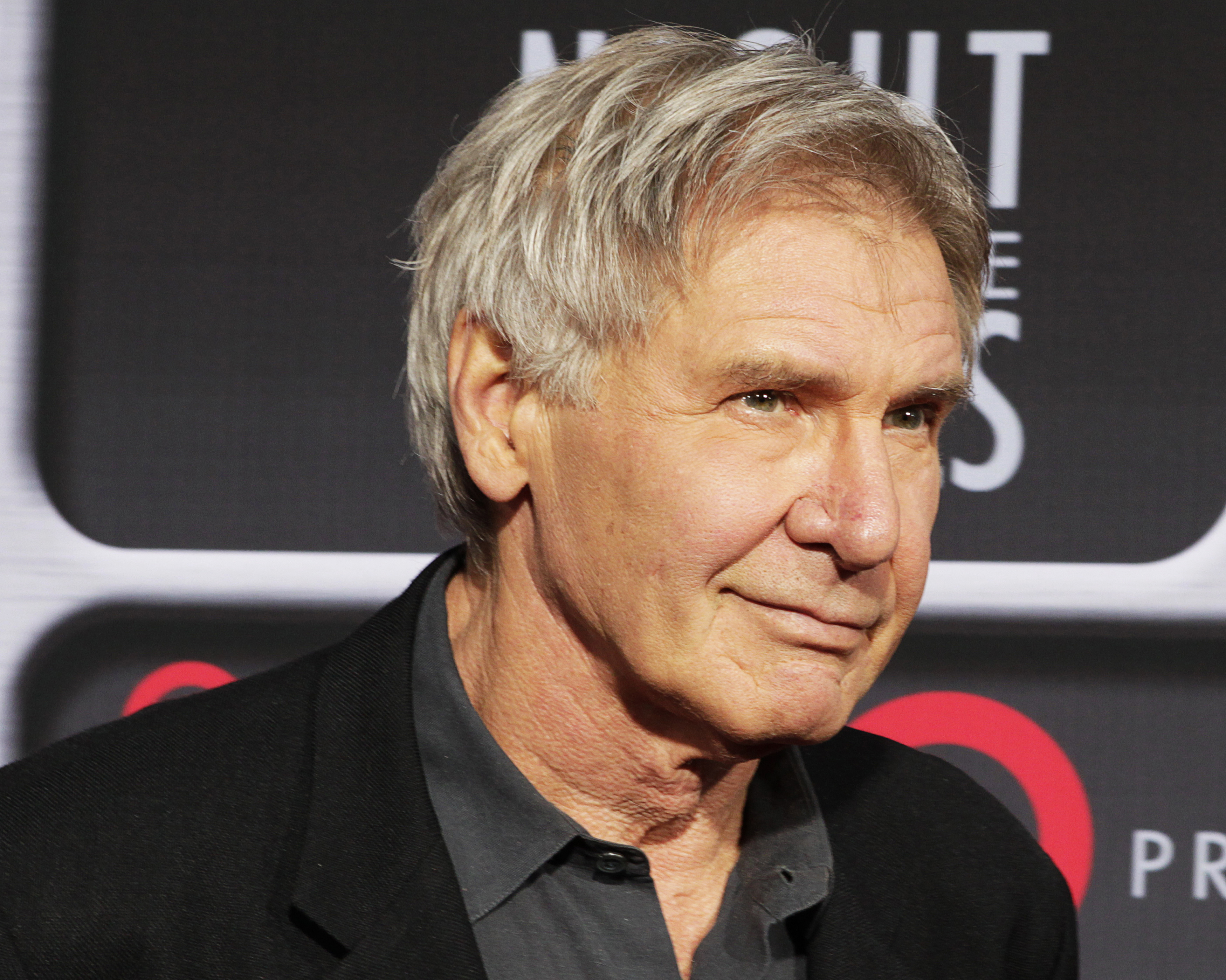 Actor Harrison Ford poses as he arrives at Target Presents AFI Night at the Movies in Hollywood