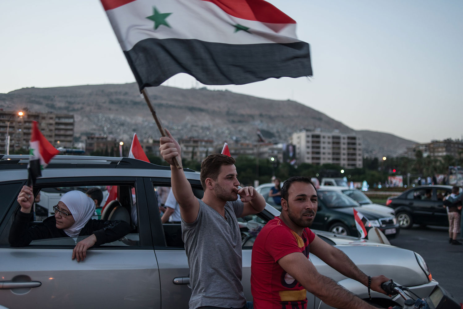 SYRIA-DAMASCUS-PRESIDENTIAL ELECTION-RALLY