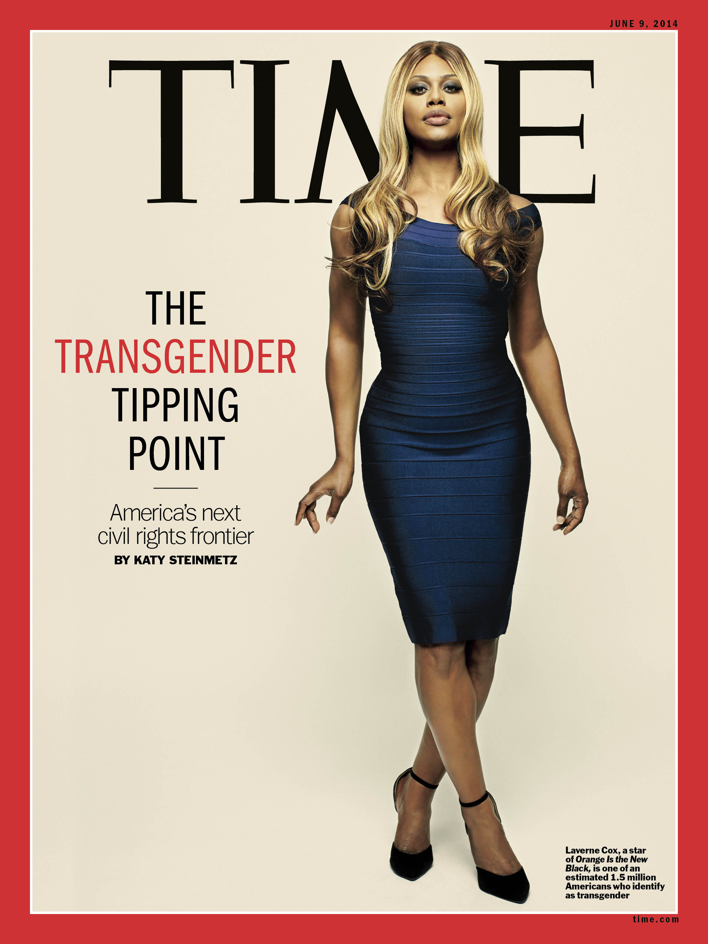 Laverne Cox on the cover of TIME, 2014 (Photograph by Peter Hapak for TIME)