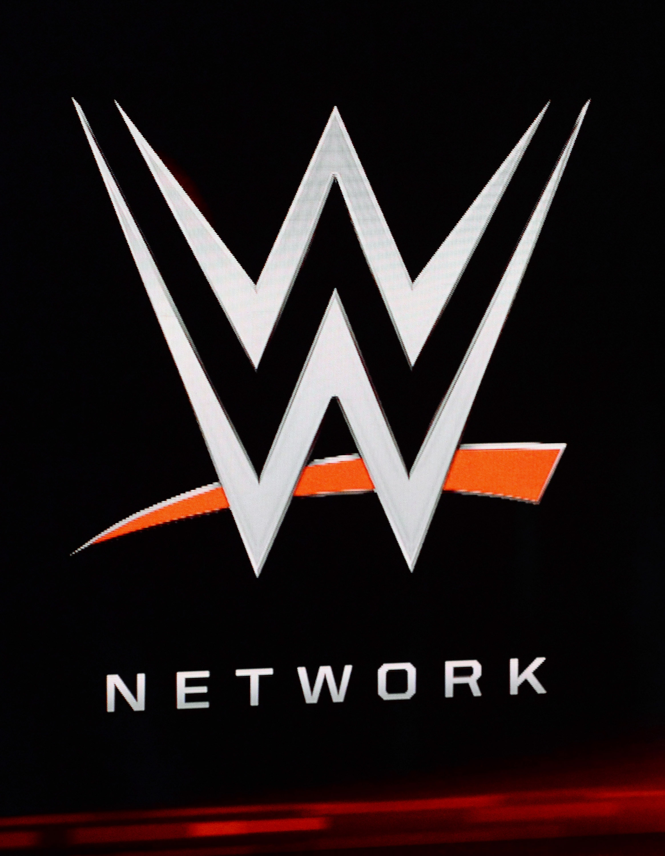 WWE Network logo at 2014 International CES at the Encore Theater at Wynn Las Vegas on Jan. 8, 2014 in Las Vegas.