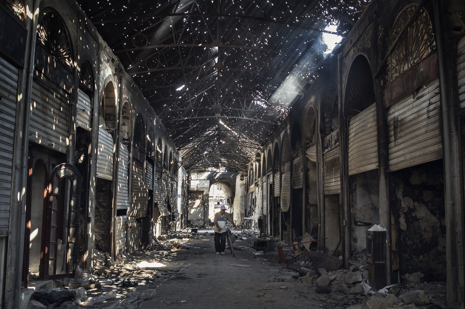 The old covered market, Homs. May 14, 2014.
