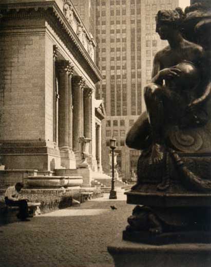A photo by modern pictorialist photographer Joseph Ruzicka, an early member of the Camera Club of New York