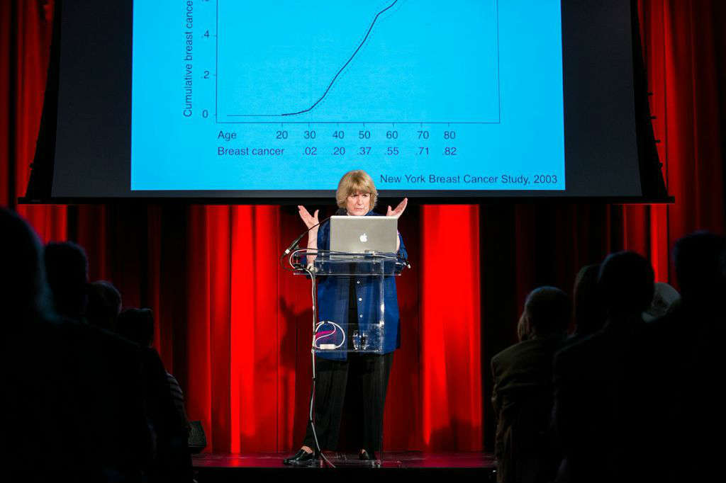Mary Claire King presents at World Science Festival 2014 in New York City (Courtesy of the World Science Festival)