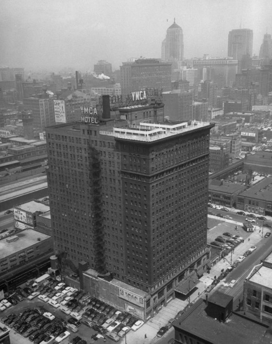 The Y.M.C.A. hotel, Chicago, 1951.