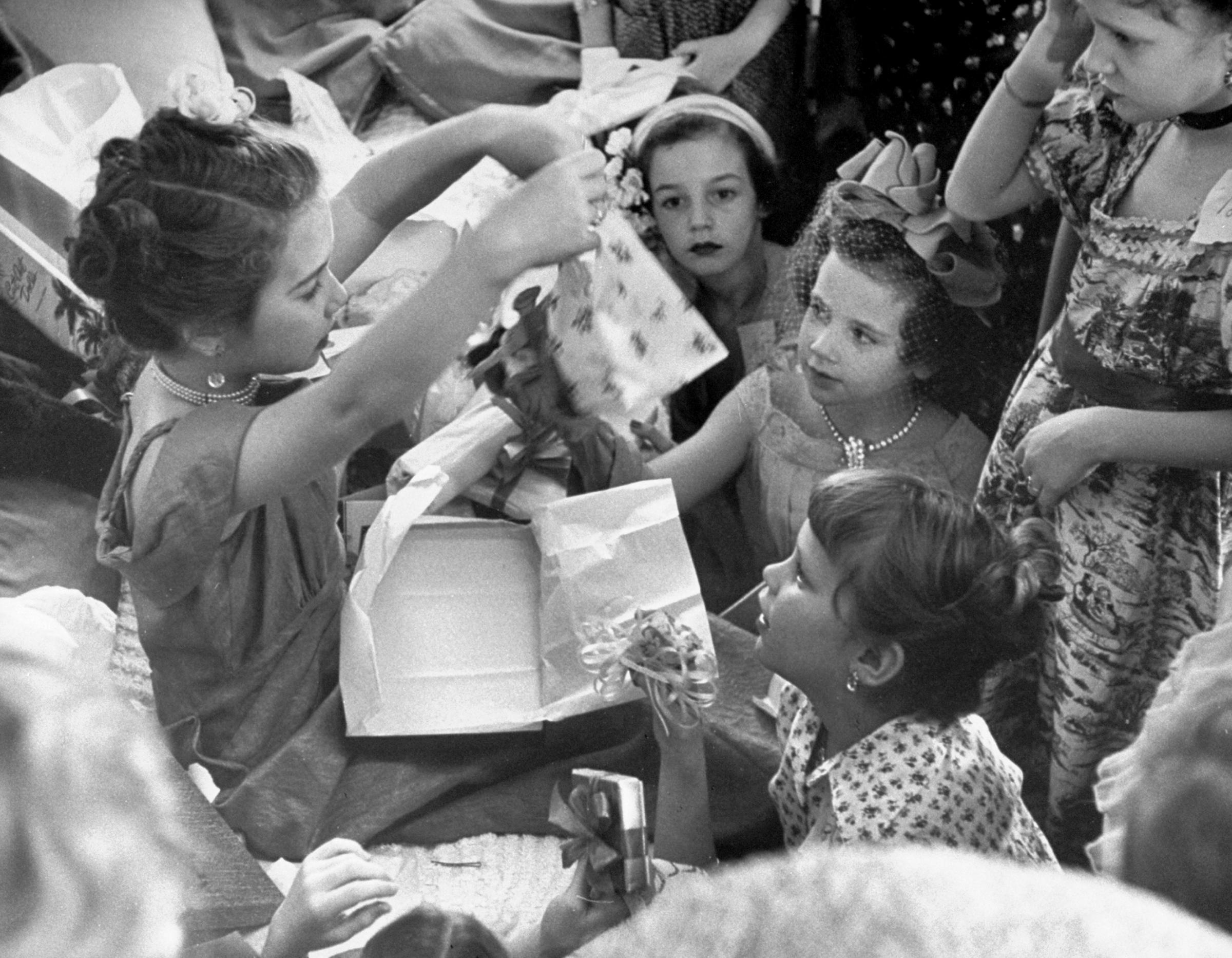 Scene from a 'Little Ladies Party,' Dallas, 1952.