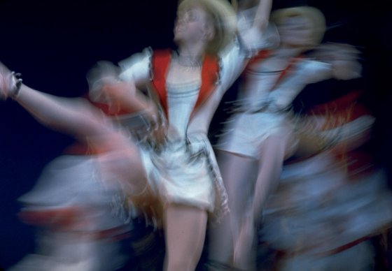 New York City Ballet dancers perform in 'Pulcinella,' 1972.