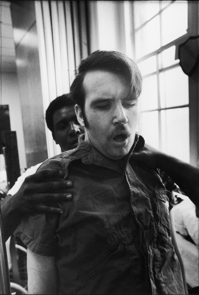 Injured Vietnam veteran Marke Dumpert, The Bronx, 1970.