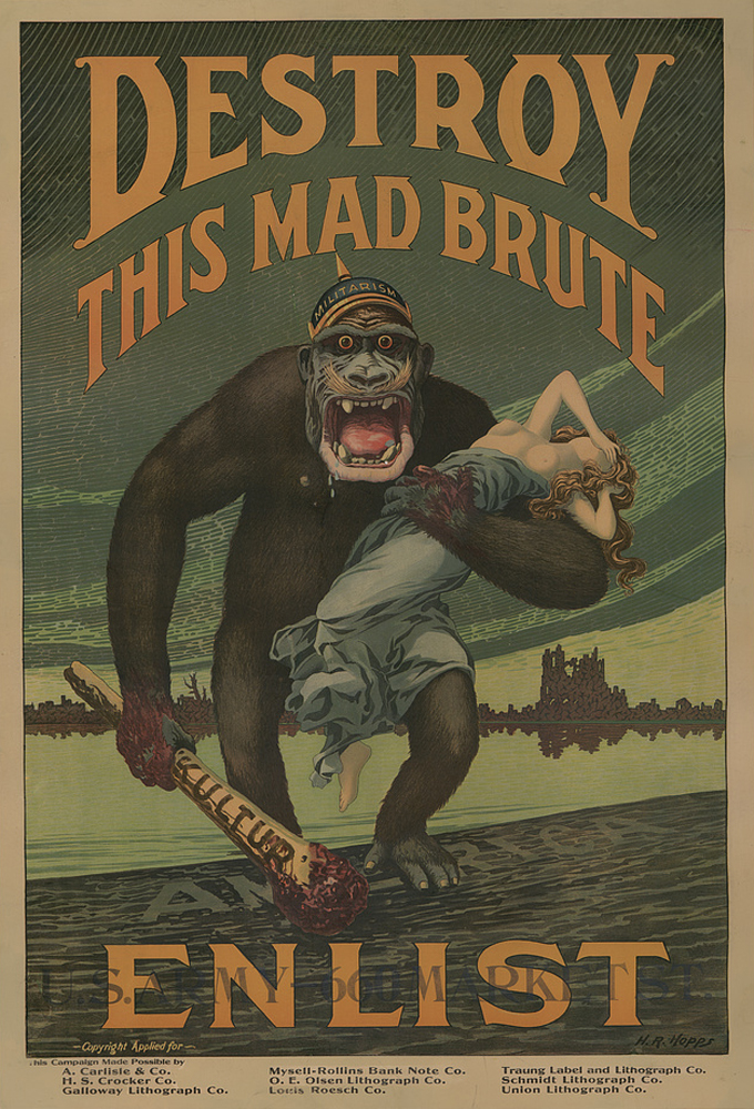 World War I poster; Harry Hopps, artist; c. 1917.