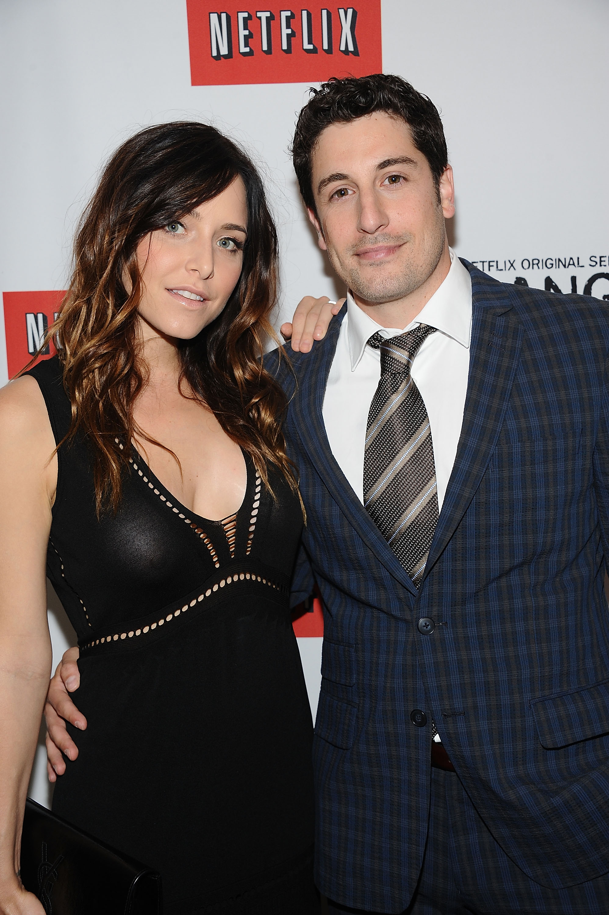 NEW YORK, NY - JUNE 25:  Actors Jenny Mollen (L) and Jason Biggs attend 'Orange Is The New Black' New York Premiere at The New York Botanical Garden on June 25, 2013 in New York City.  (Photo by Gary Gershoff/WireImage) (Gary Gershoff&mdash;WireImage)