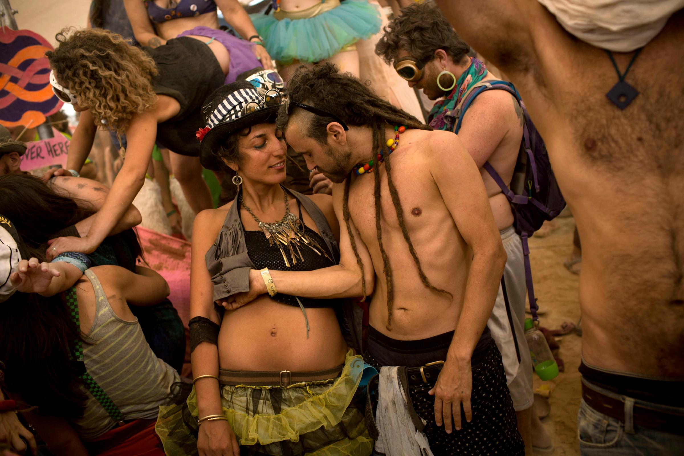 APTOPIX Mideast Israel Burning Man Photo Essay