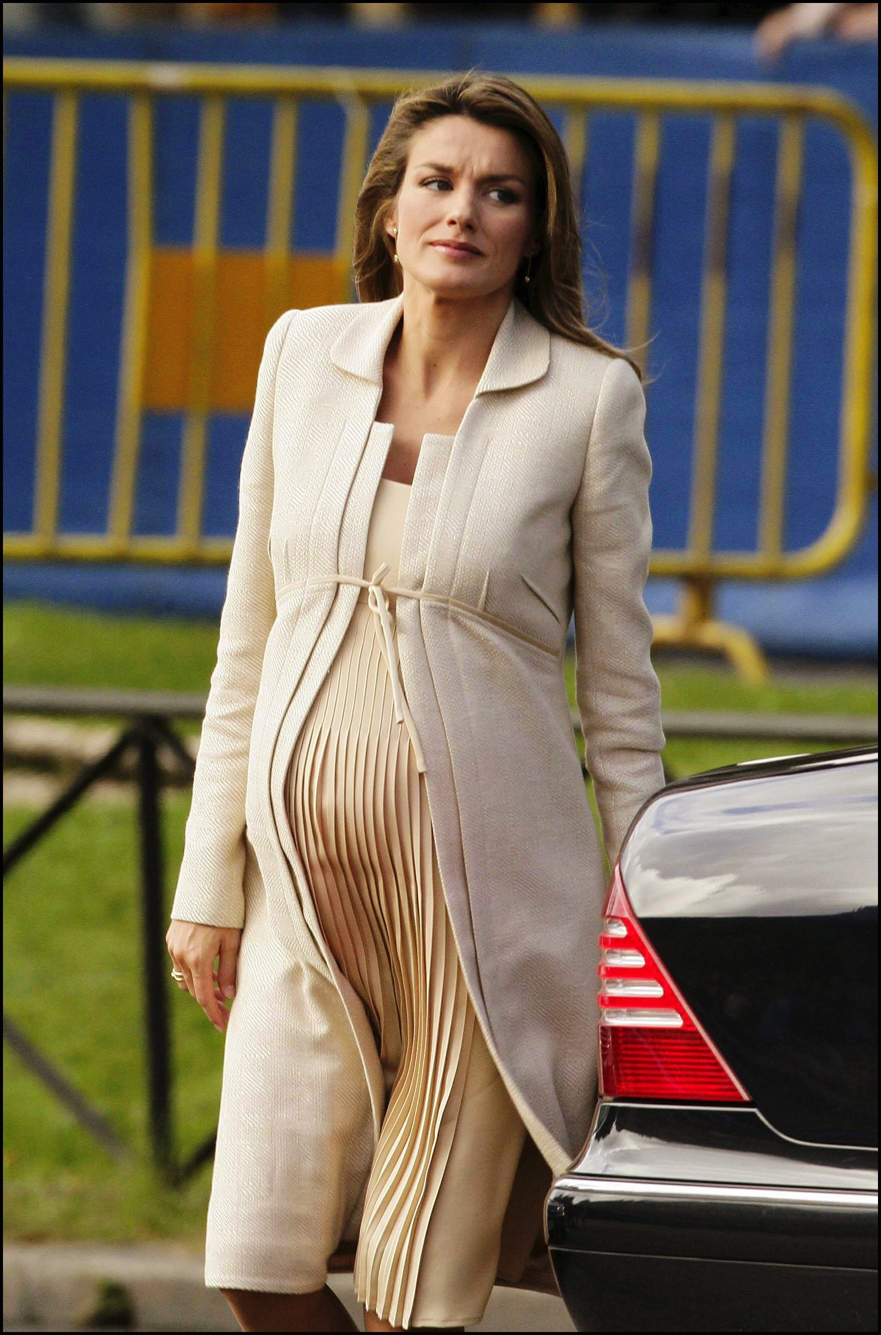 Princess Letizia in Madrid on October 12, 2005.