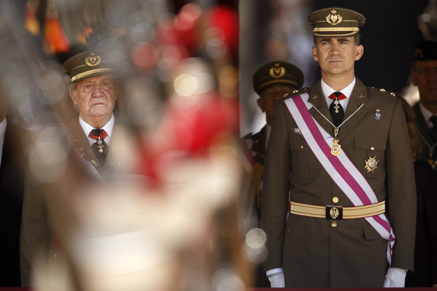 Spain King Juan Carlos, Crown Prince Felipe