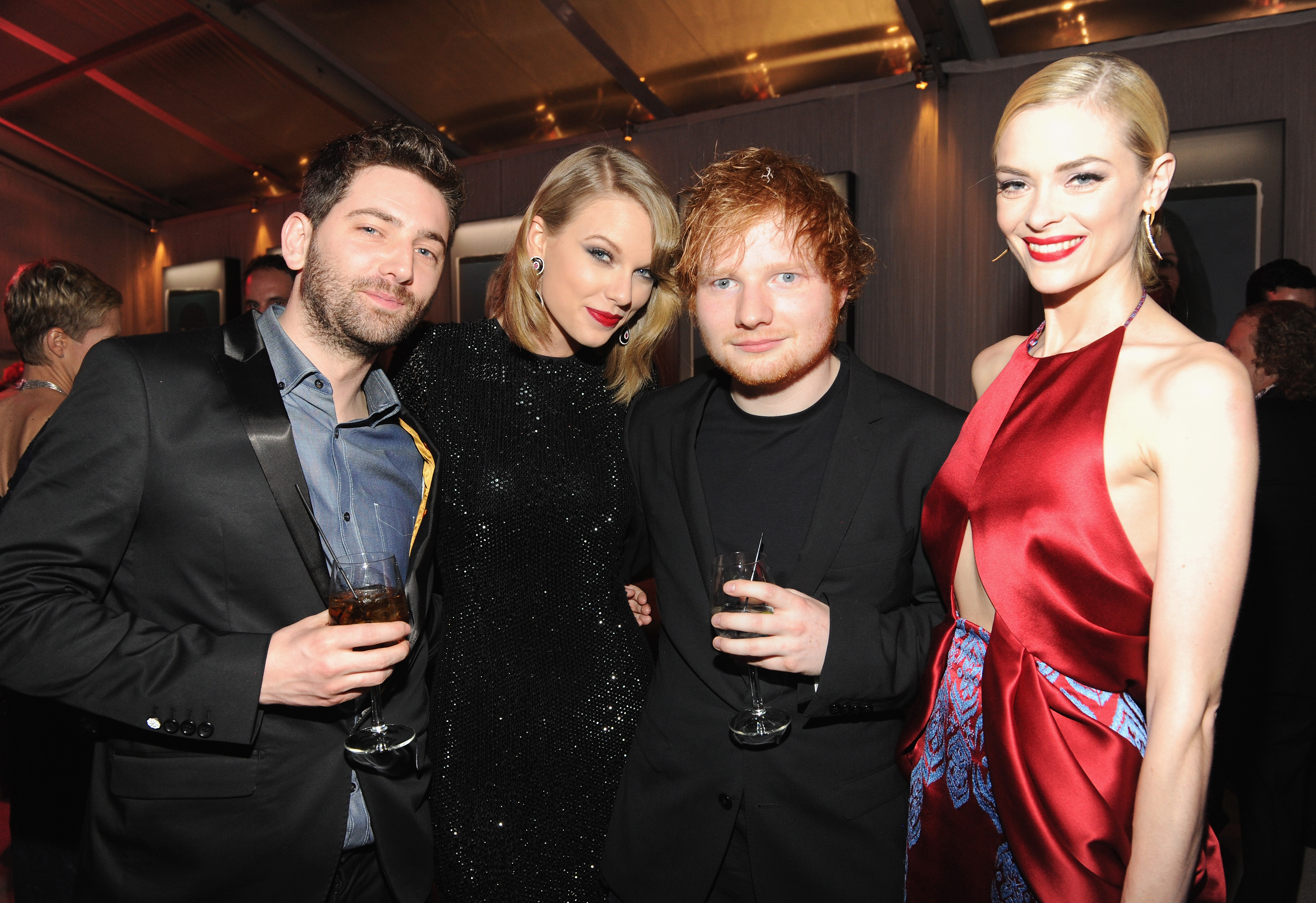 Taylor Swift and Ed Sheeran attend the 2014 Vanity Fair Oscar Party Hosted on March 2, 2014 in West Hollywood, Ca.
