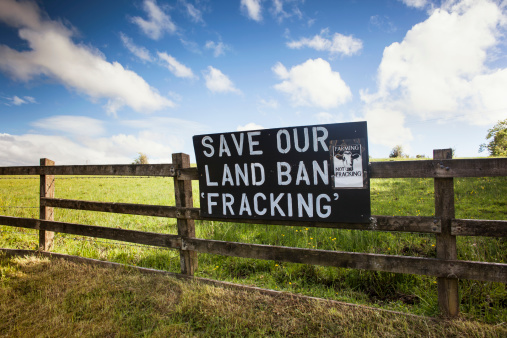Anti Fracking Banner (Michelle McCarron—Getty Images)