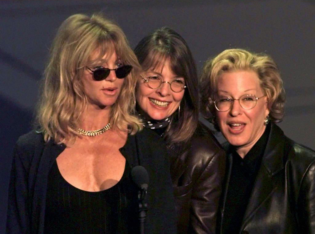 Actresses Goldie Hawn (L), Diane Keaton (C) and Be