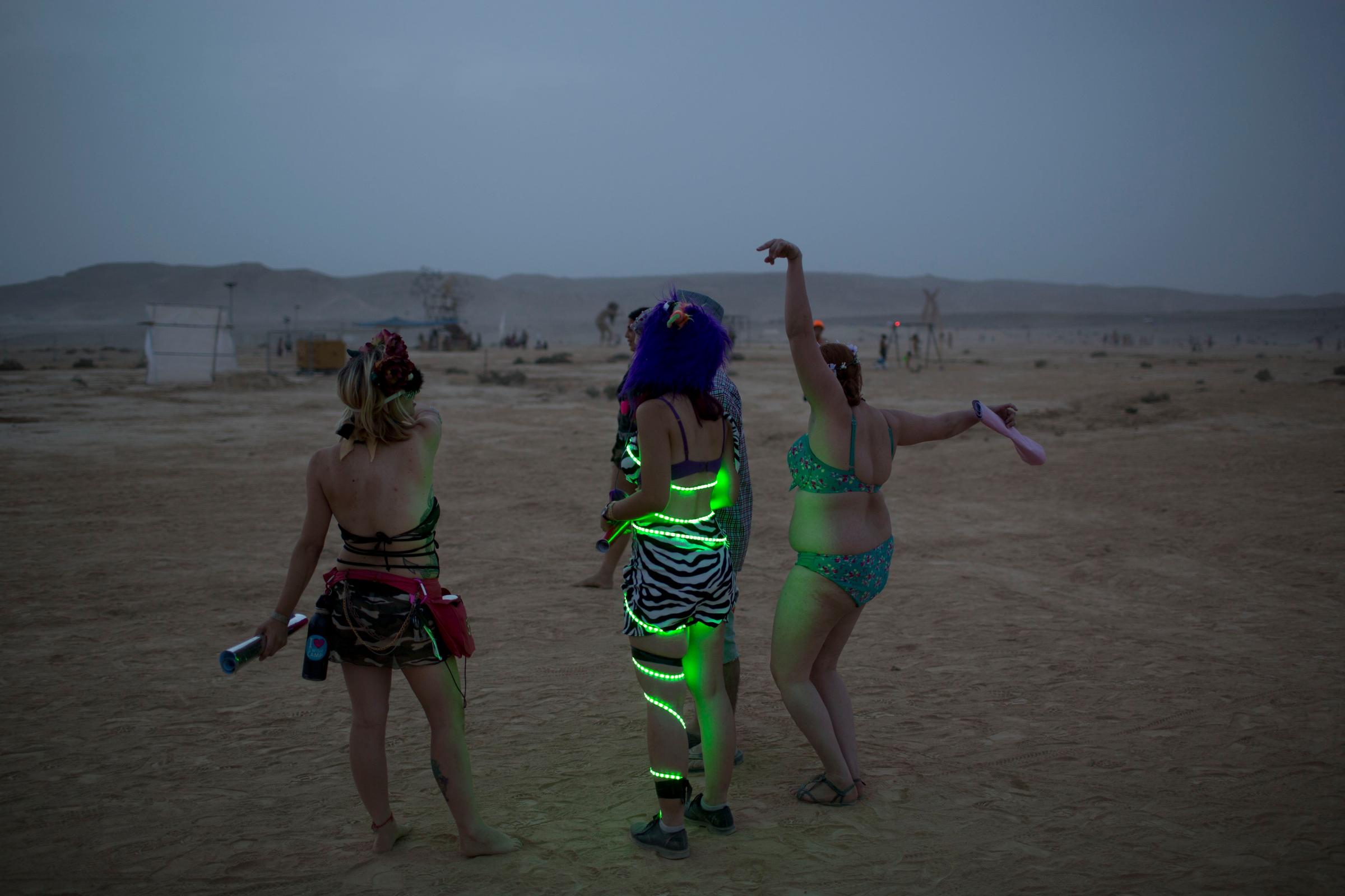 Mideast Israel Burning Man Photo Essay