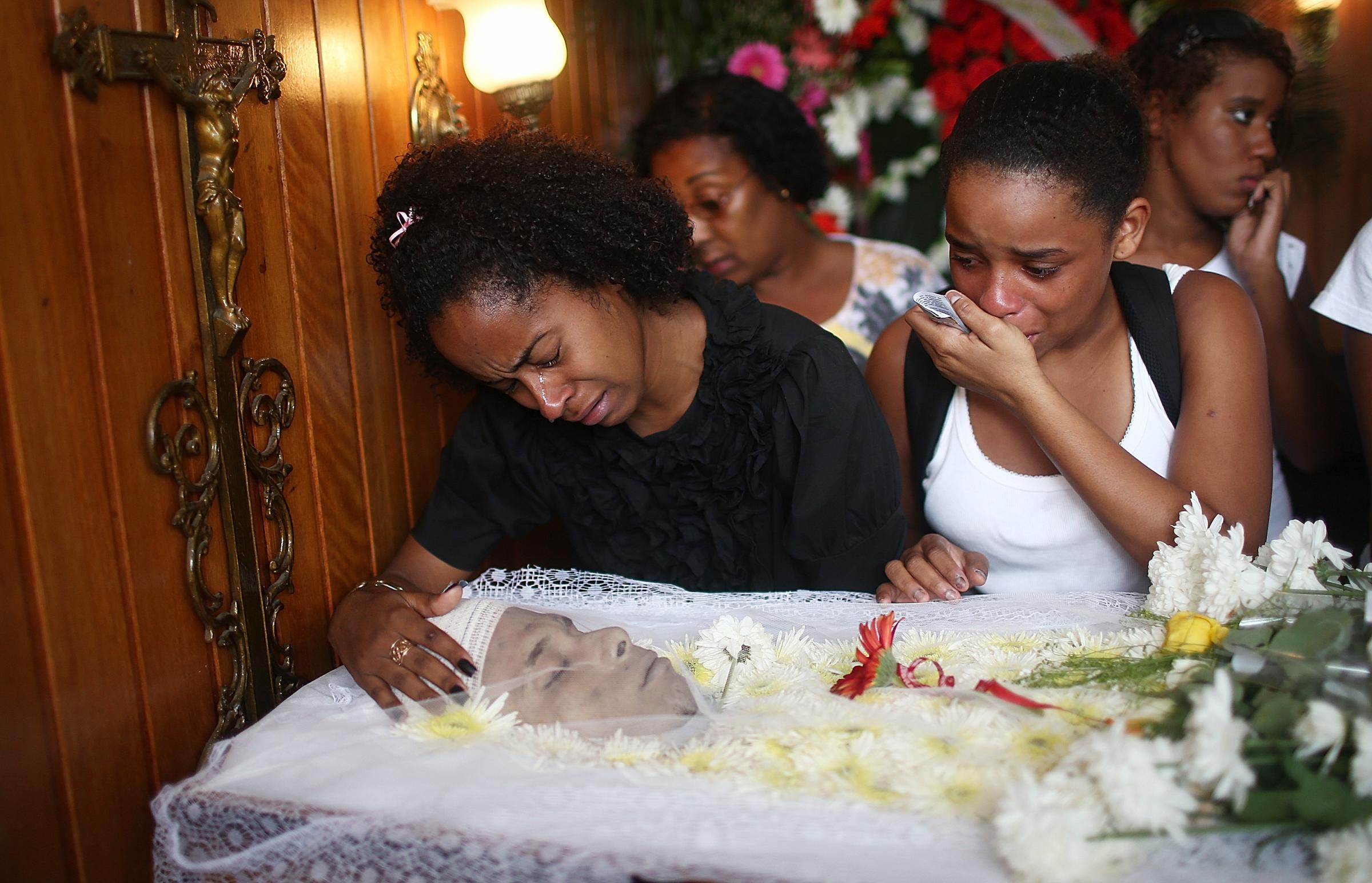 Funeral Held For Rio Resident Killed In Favela Violence