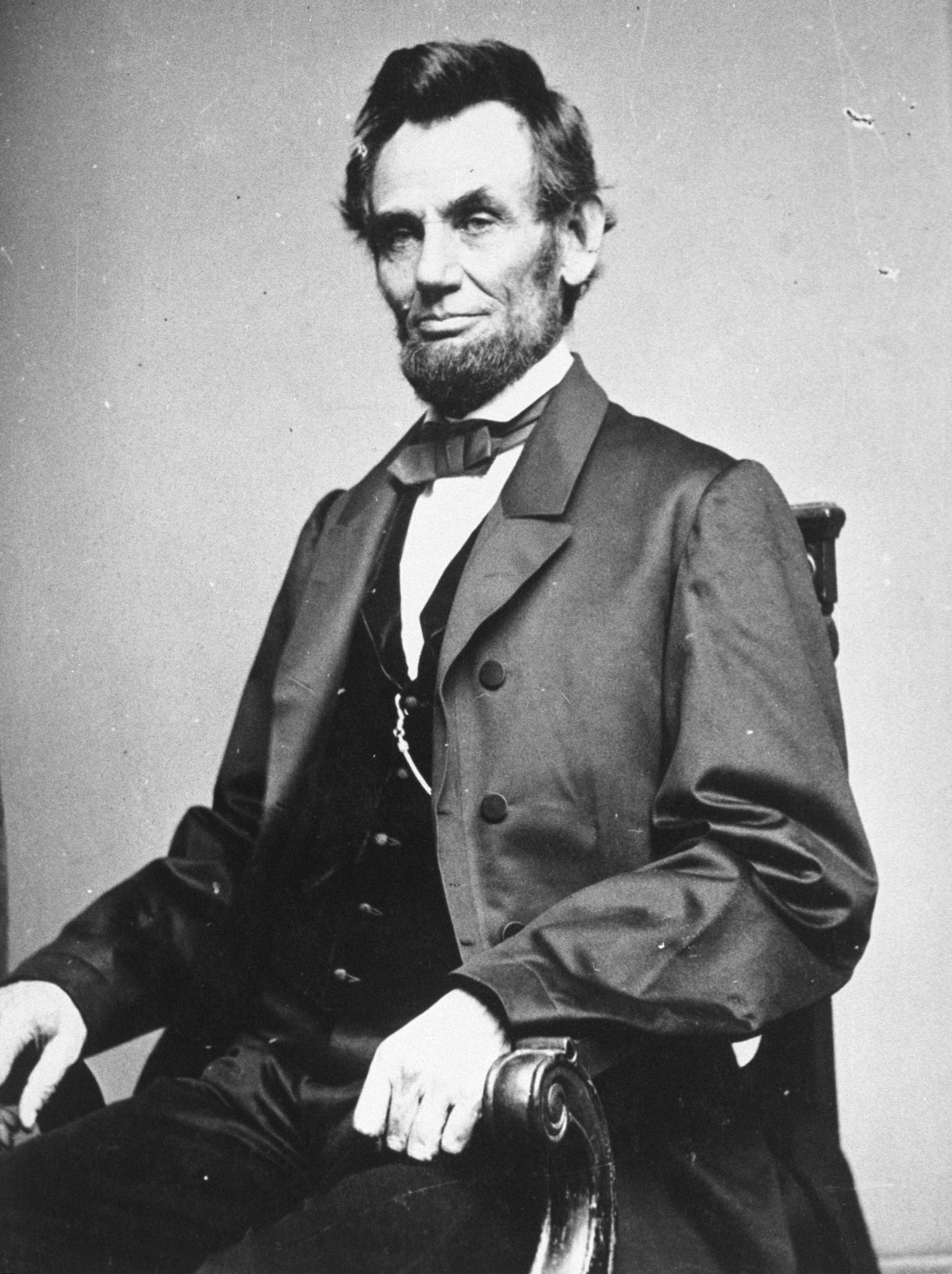Portrait of 16th United States President Abraham Lincoln. (National Archives—Getty Images)