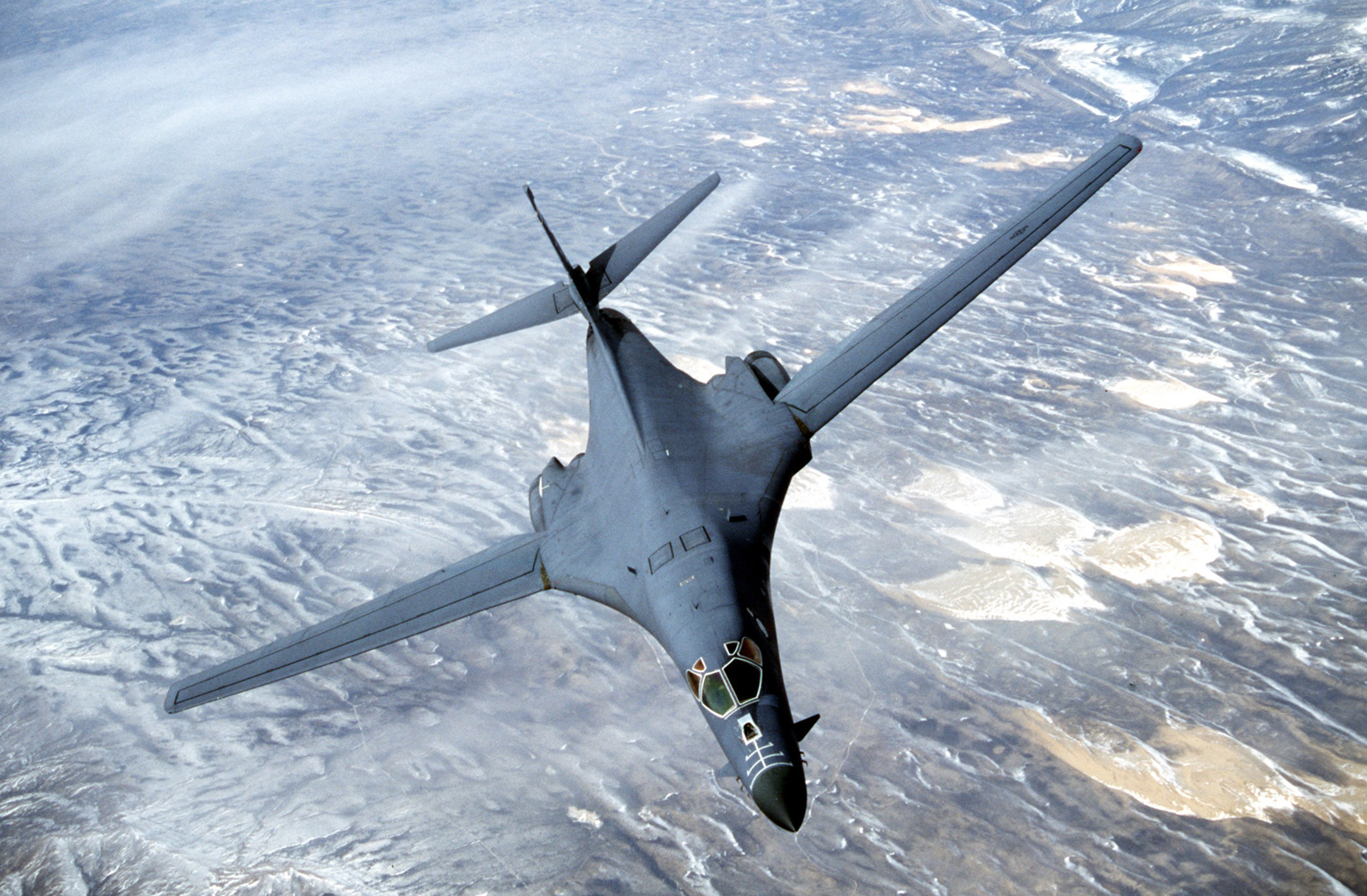 A B-1 bomber over Afghanistan. (Air Force / Getty Images)