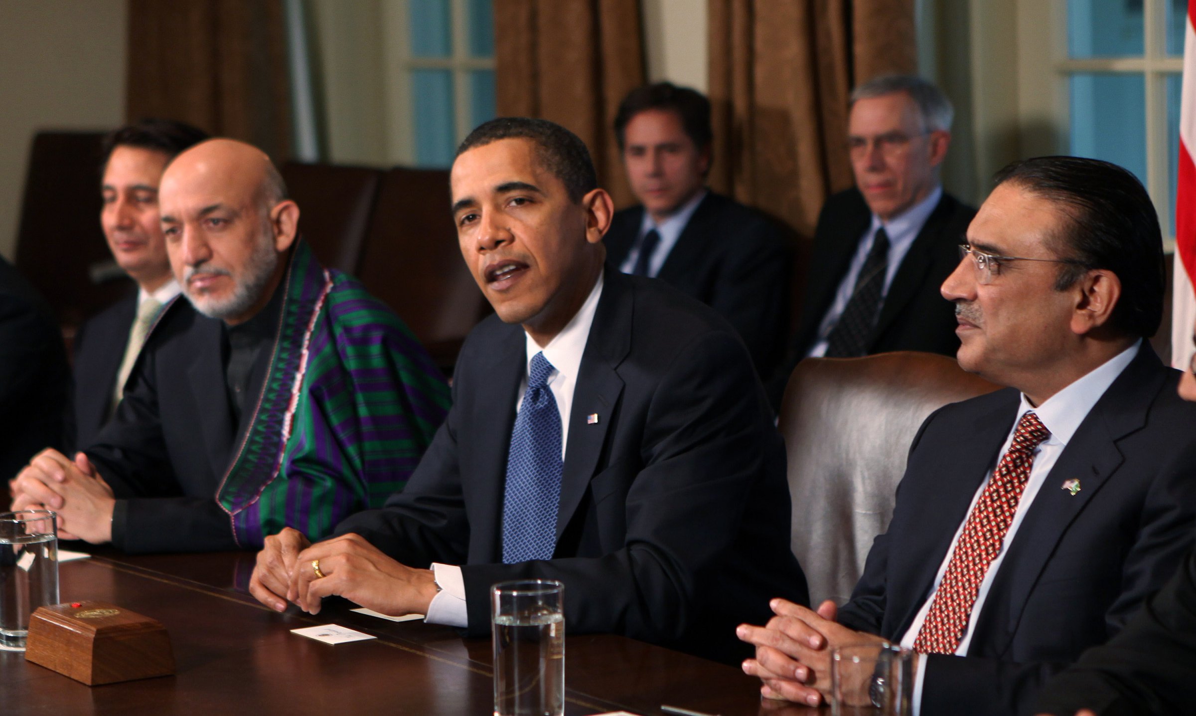 Obama,Karzai And Zardari Brief Media After White House Meetings