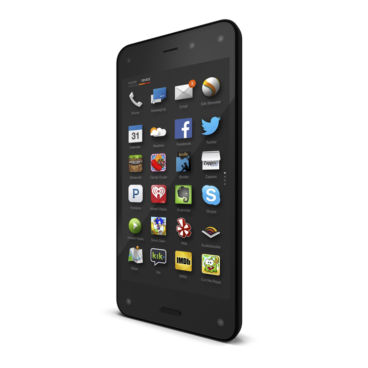 A handout image of the new Amazon Fire Phone was introduced on June 18, 2014 by the company. (EPA/Amazon.com/Getty Images)