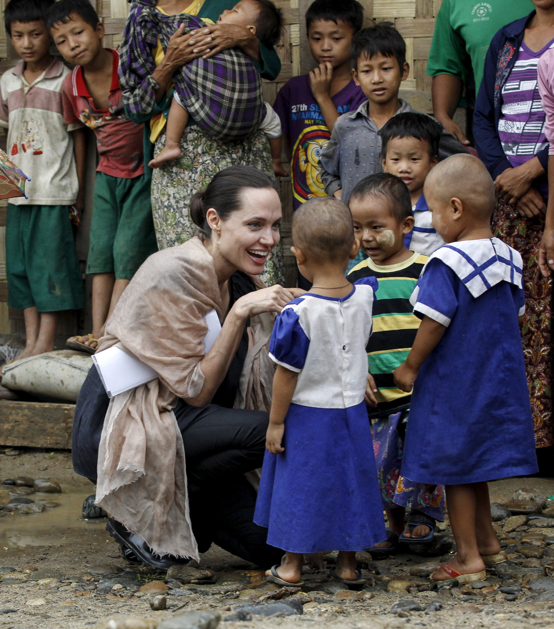 Angelina Jolie UNHCR Refugees Myanmar