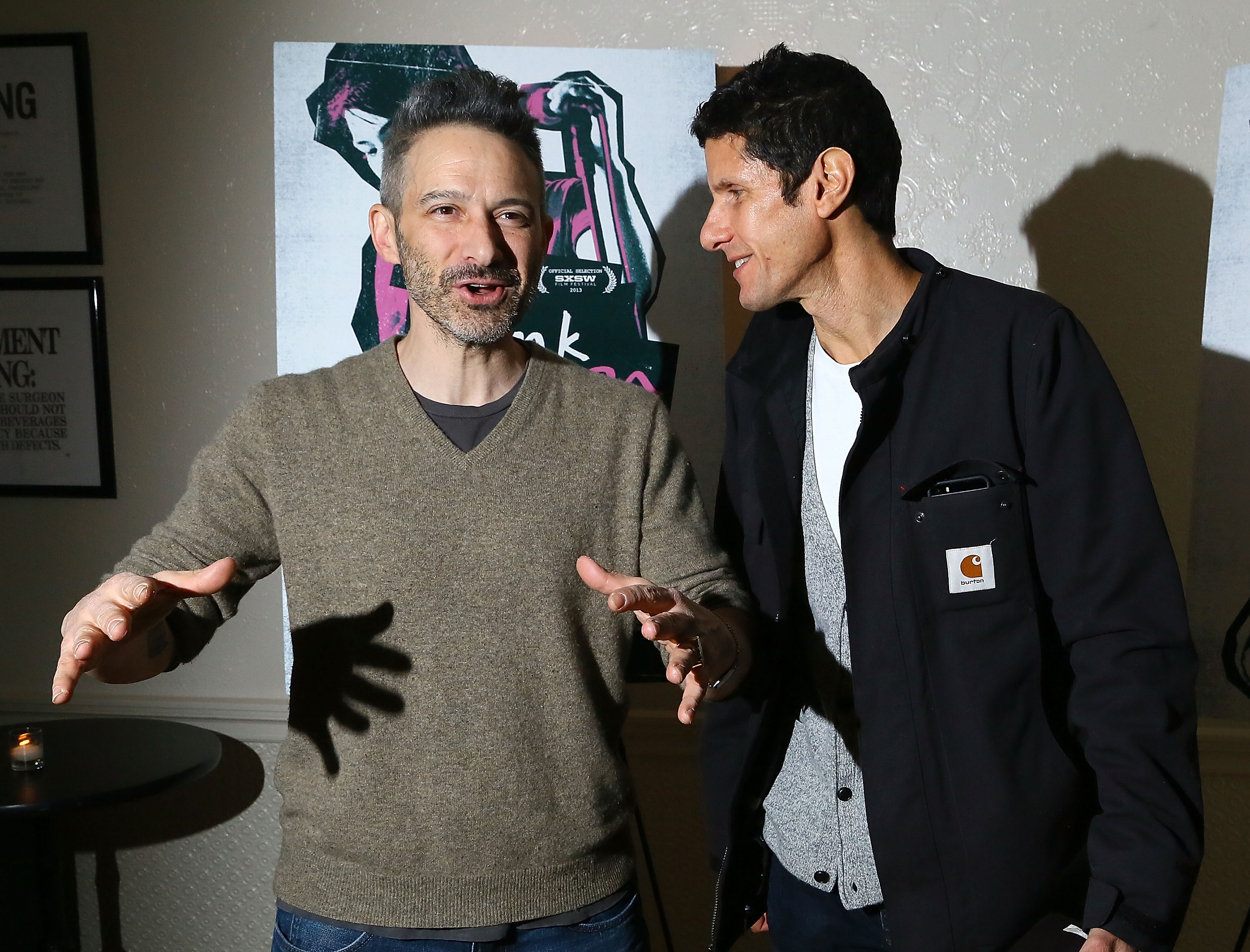 Beastie Boys rappers Adam Horovitz and Michael Diamond attend "The Punk Singer" screening at the Ace Hotel in New York City on Nov. 24, 2013. (Astrid Stawiarz—Getty Images)