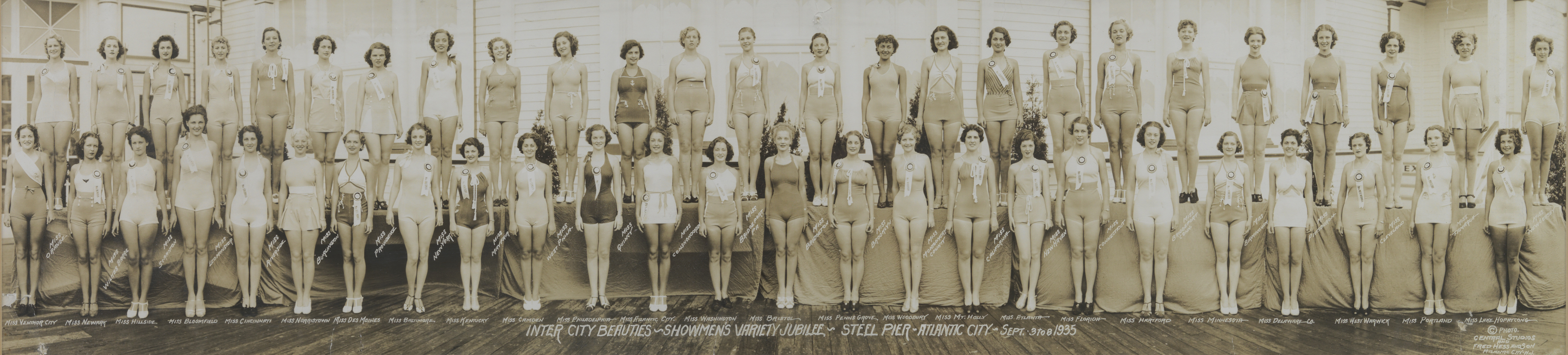 “Inter City Beauties - Showmen’s Variety Jubilee, 
                              Steel Pier, Atlantic City, Sept 2 to 8, 1935”