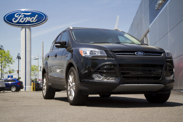 A Ford Escape in Maine is returned to an area dealership after a scam artist had stolen it. (Portland Press Herald&mdash;Getty Images)