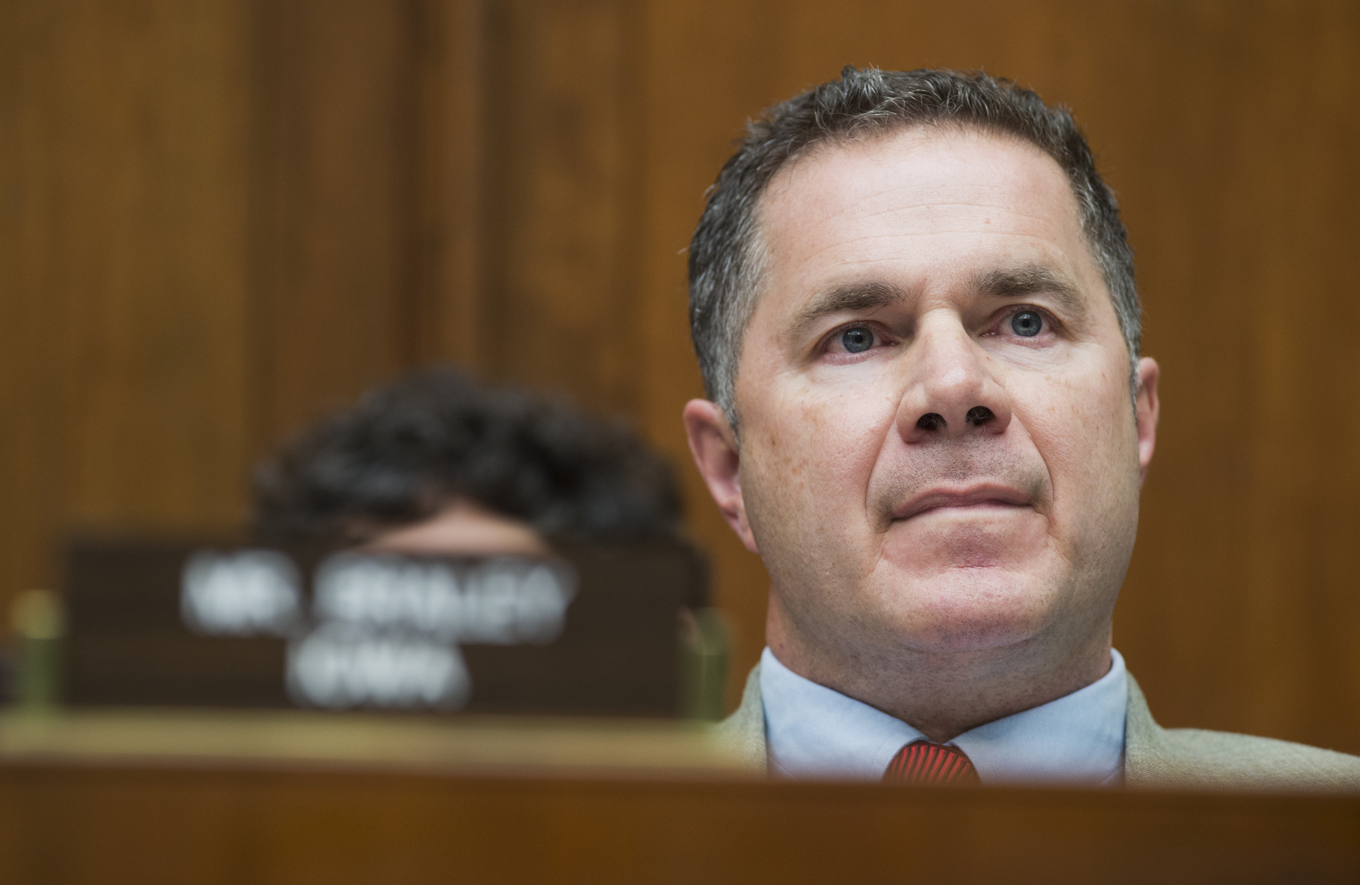 Rep. Bruce Braley, D-Iowa., listens to testimony by Mary Barra, CEO of General Motors, during a House Energy and Commerce Committee hearing in Washington on April 1, 2014. (Tom Williams—CQ-Roll Call/Getty Images)