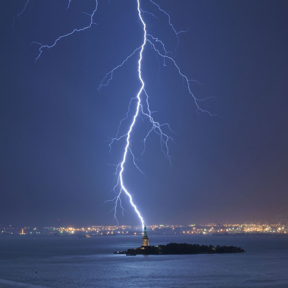 Lightning Statue of Liberty