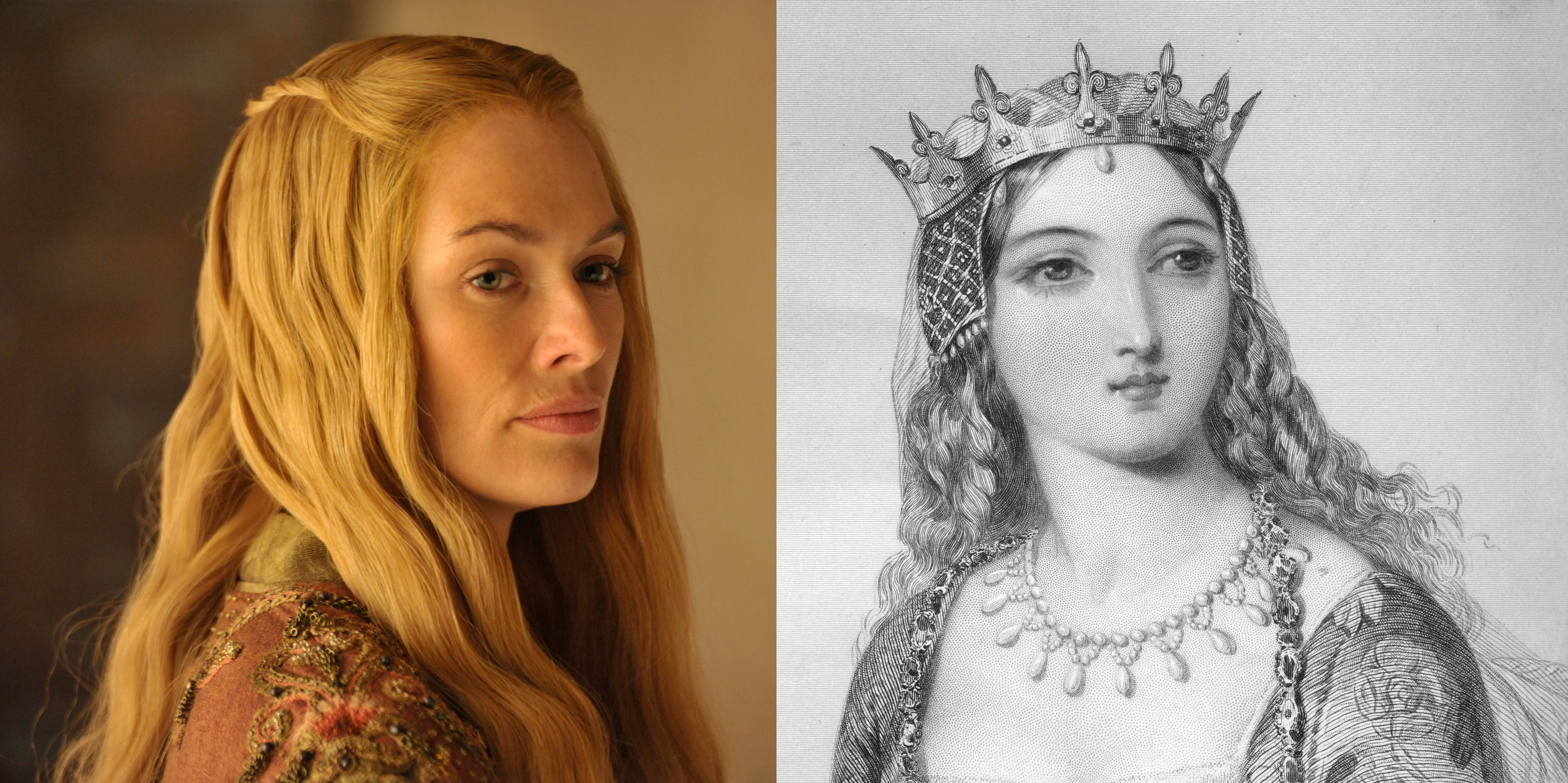From left: Cersei and Margaret of Anjou (HBO; Getty Images)