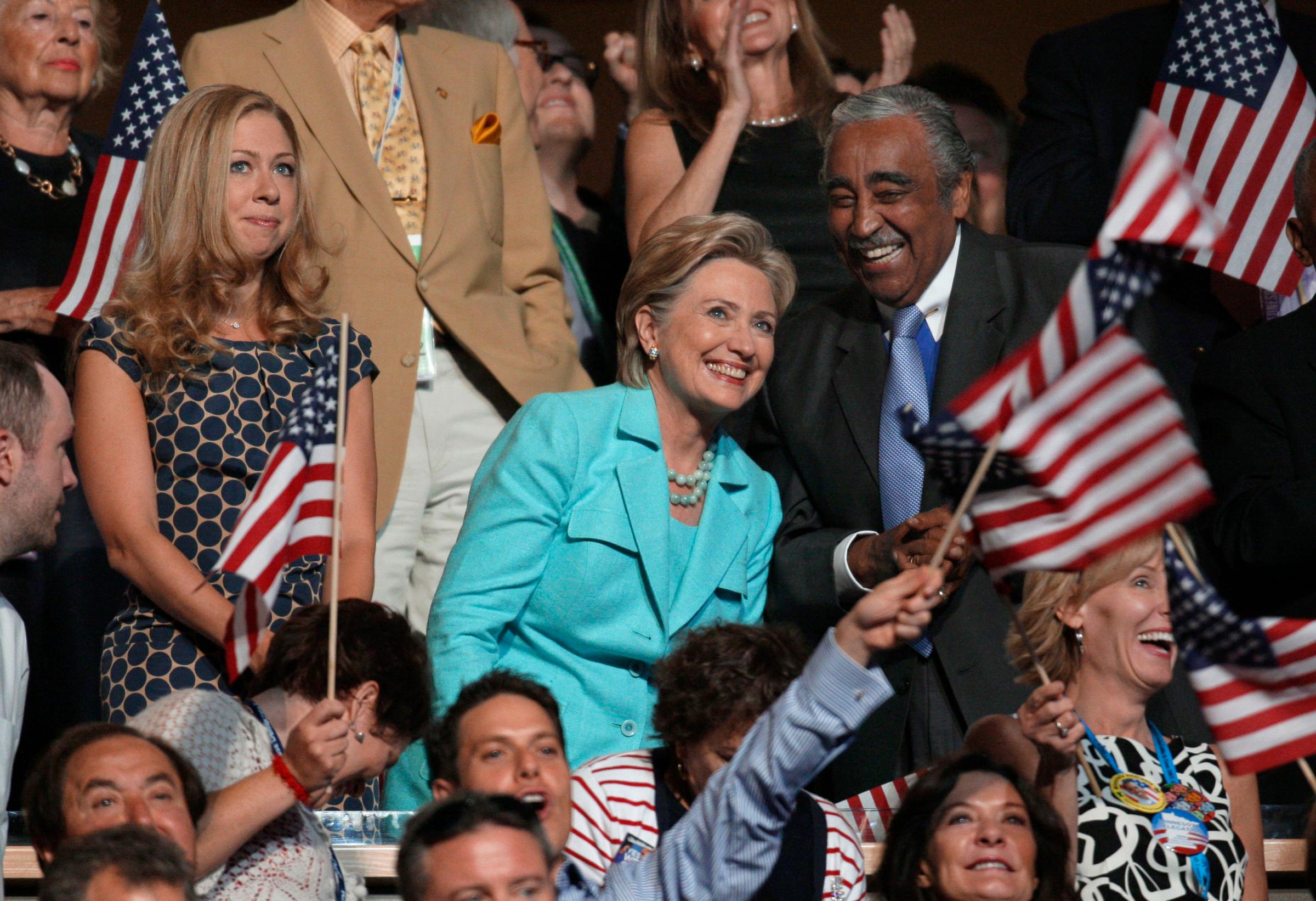 Hillary Rodham Clinton,Charles Rangel,Chelsea Clinton