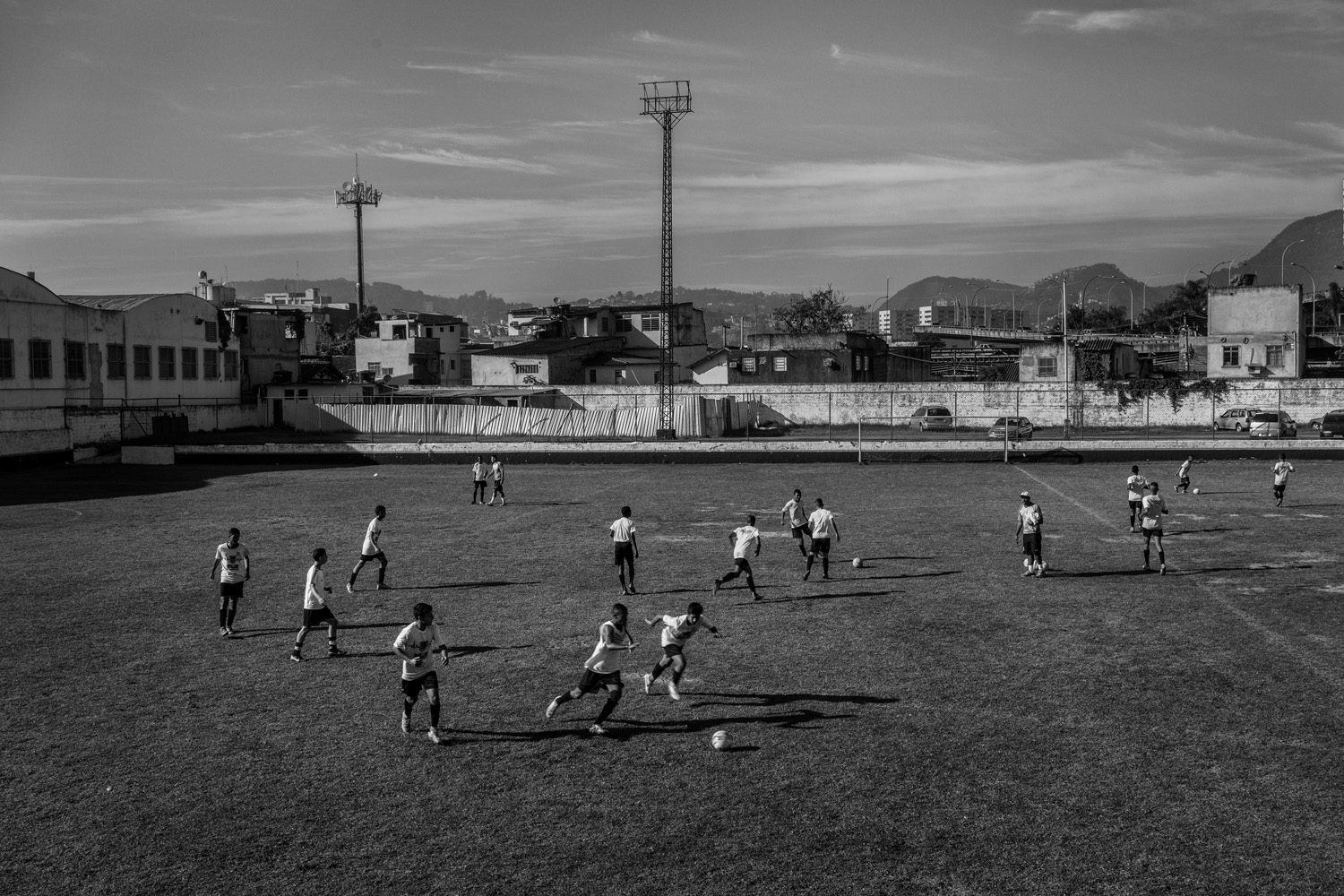 RIO DE JANEIRO, BRAZIL - MAY 2014: Soccer players training in the Sao Cristovao Soccer Team, the older socer team in Brazil which was the team of the world famous player Ronaldo when he was a kid. Today it´s an important school for young talents who wants to be success professional players in Europe. (Photo by Sebastián Liste/ Reportage by Getty Images)