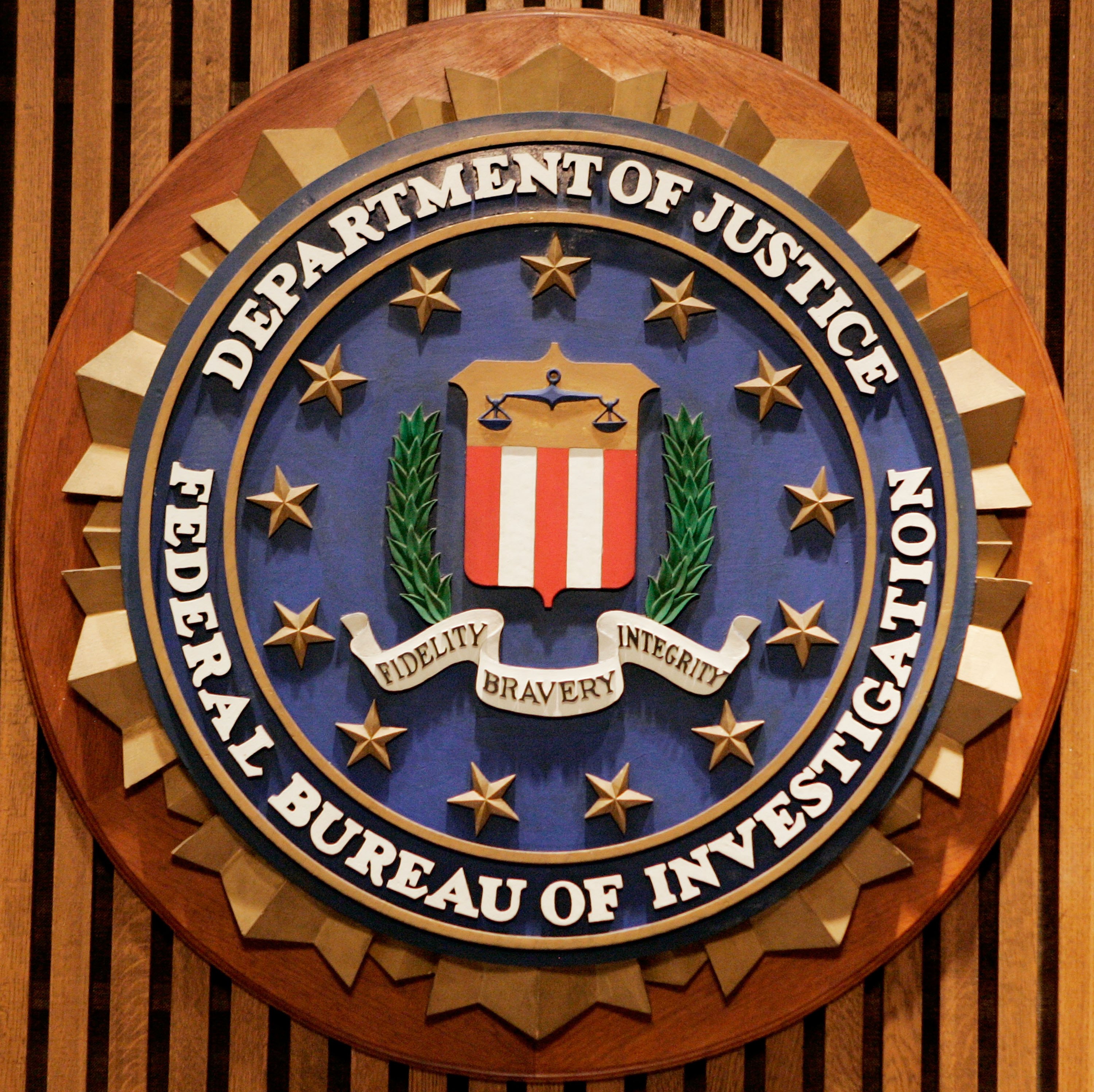 The Federal Bureau of Investigation seal is shown at the FBI Headquarters July 26, 2006 in Washington, DC. (Mark Wilson—Getty Images)