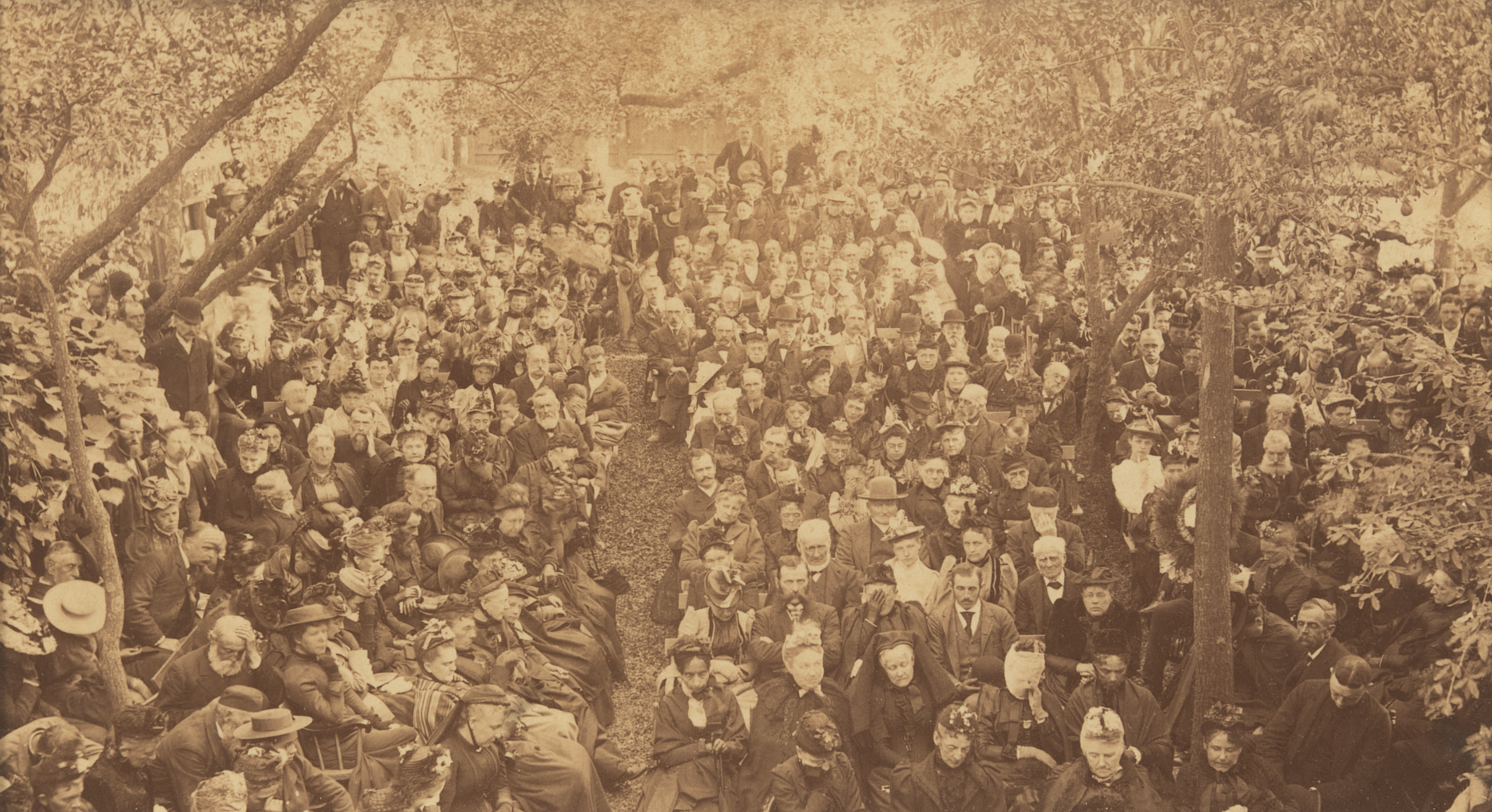 “John Greenleaf Whittier Funeral”, 1892, Amesbury, Mass.