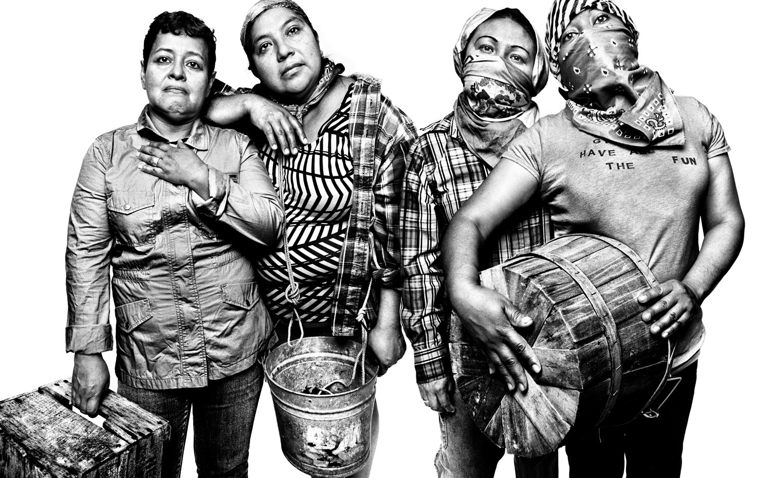 Alina Diaz, 53; 
                              Lidia Franco, 33; 
                              Gisela Castillo, 35;  Marilu Nava-Cervantes, 46 | 
                              Washington, D.C. | 
                              July 15, 2013 
                              
                              Diaz , Franco, Castillo and Nava-Cervantes are members of Alianza Nacional de Campesinas, which advocates for female farmworkers rights, including prompt wage payment and protection from sexual harassment.