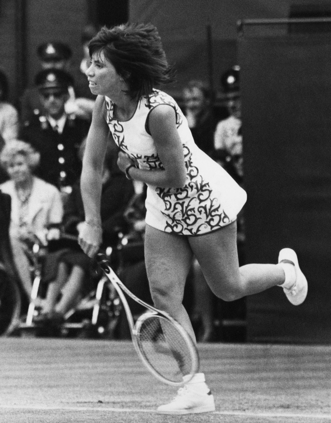 Rosemary Casals' 1972 dress was deemed to constitute advertising and was subsequently banned by the competition administrators.