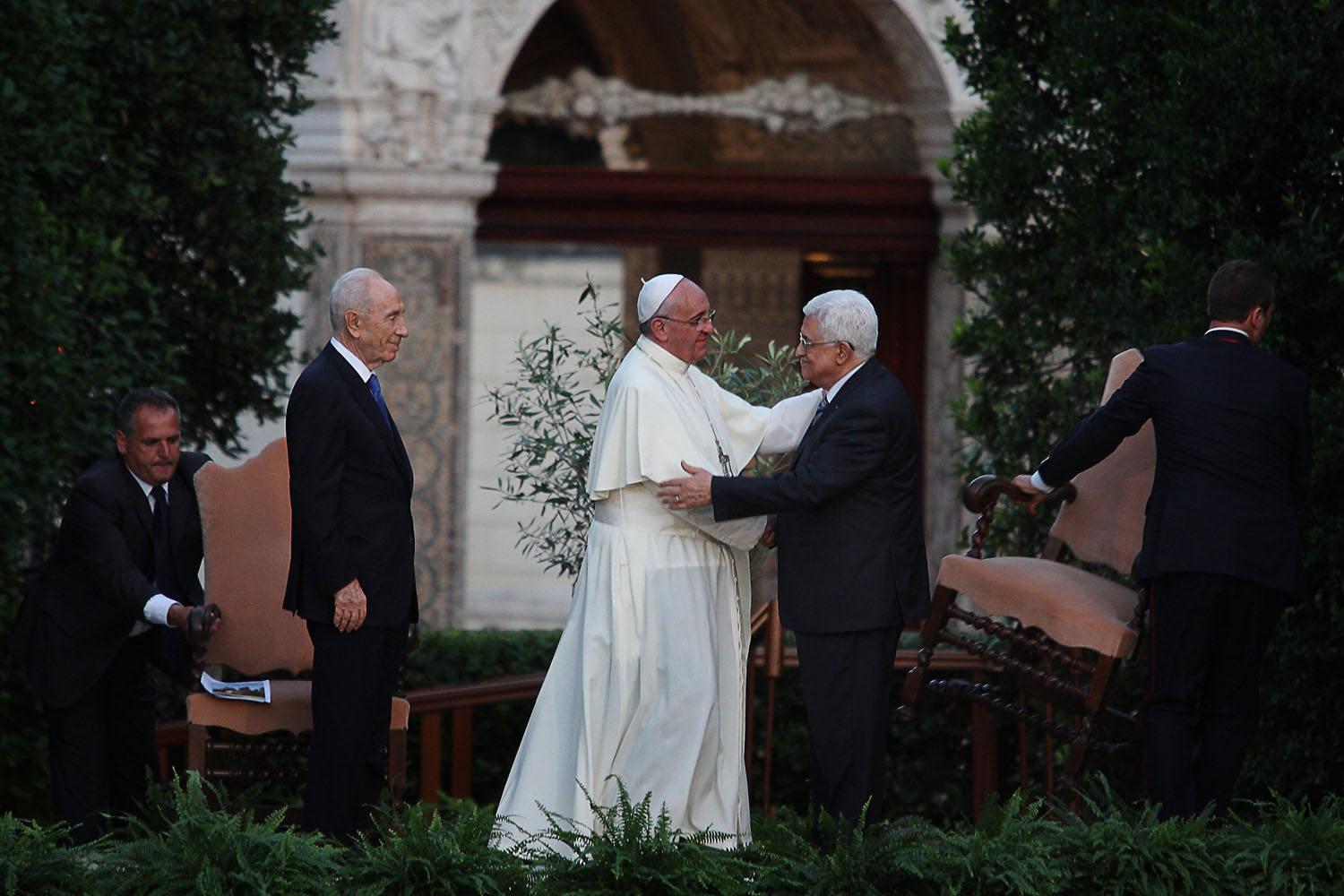 Prayer for peace at Vatican Gardens