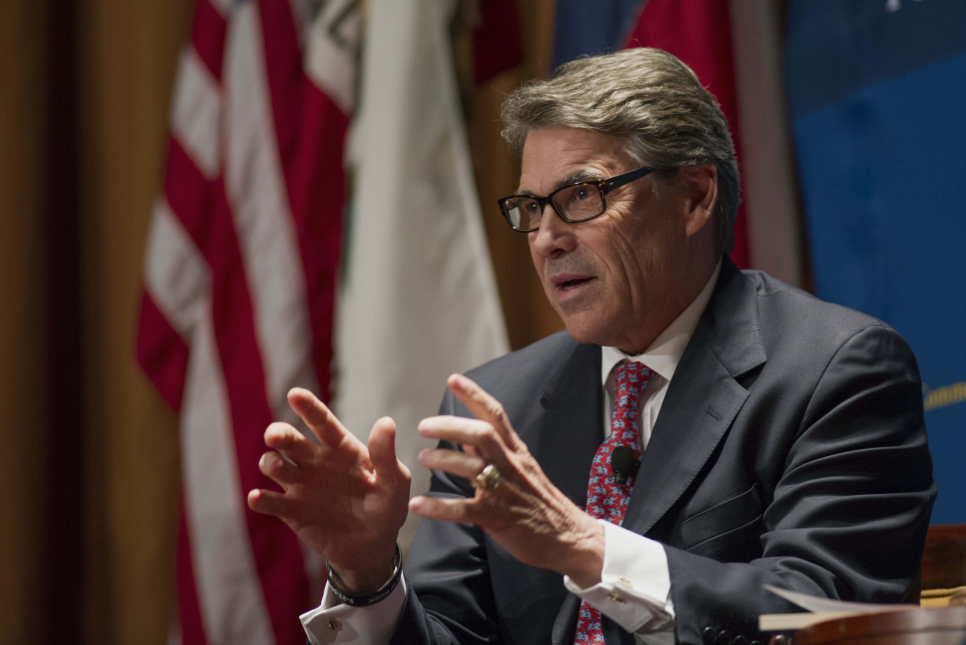 Rick Perry, governor of Texas, speaks at the Commonwealth Club of California in San Francisco, California, U.S., on Wednesday, June 11, 2014. (David Paul Morris—Bloomberg via Getty Images)